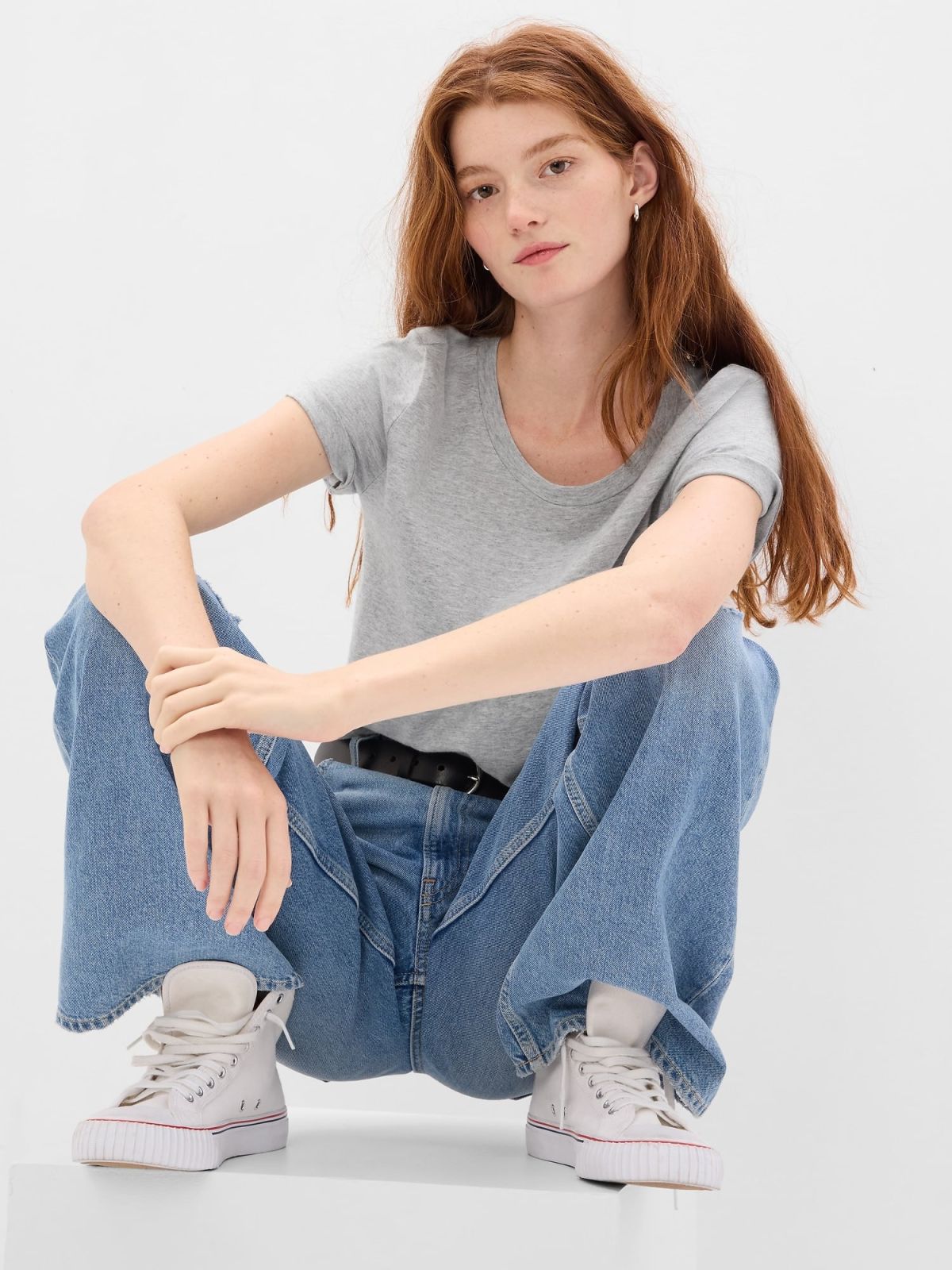 Γκρι Vintage Μπλούζα από 100% Οργανικό Βαμβάκι-795346005