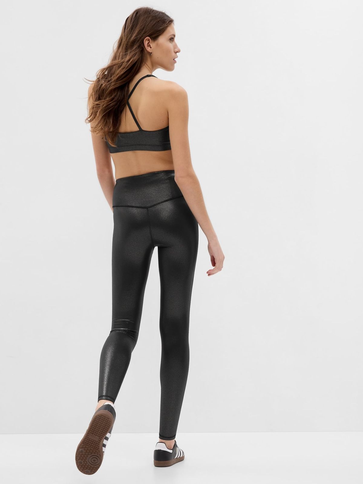 Μαύρο GapFit Ανακυκλωμένο High Rise Power Full Length Legging Κολάν-513479000