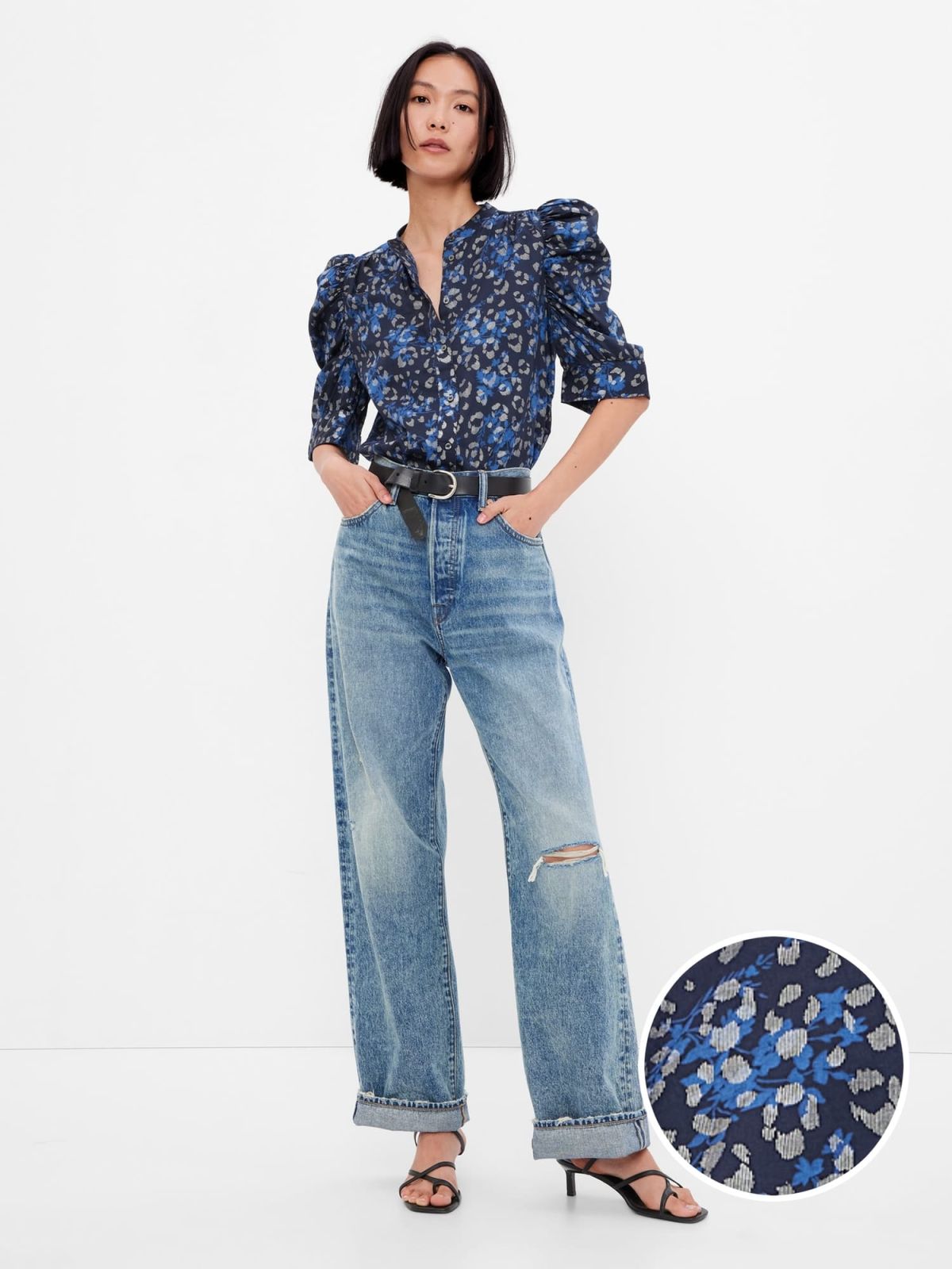 Multi Puff Sleeve Πουκάμισο-484561001