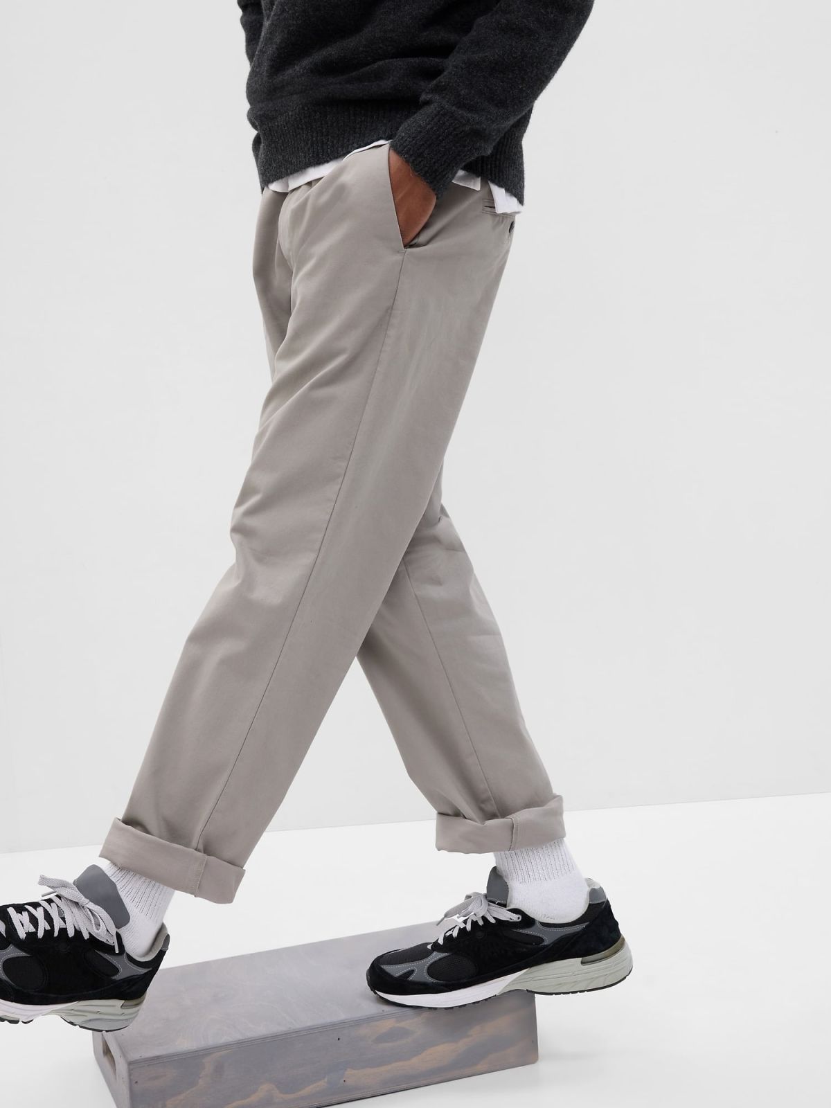 Καφέ Modern Khakis σε Ίσια Γραμμή με Τεχνολογία GapFlex-472757028