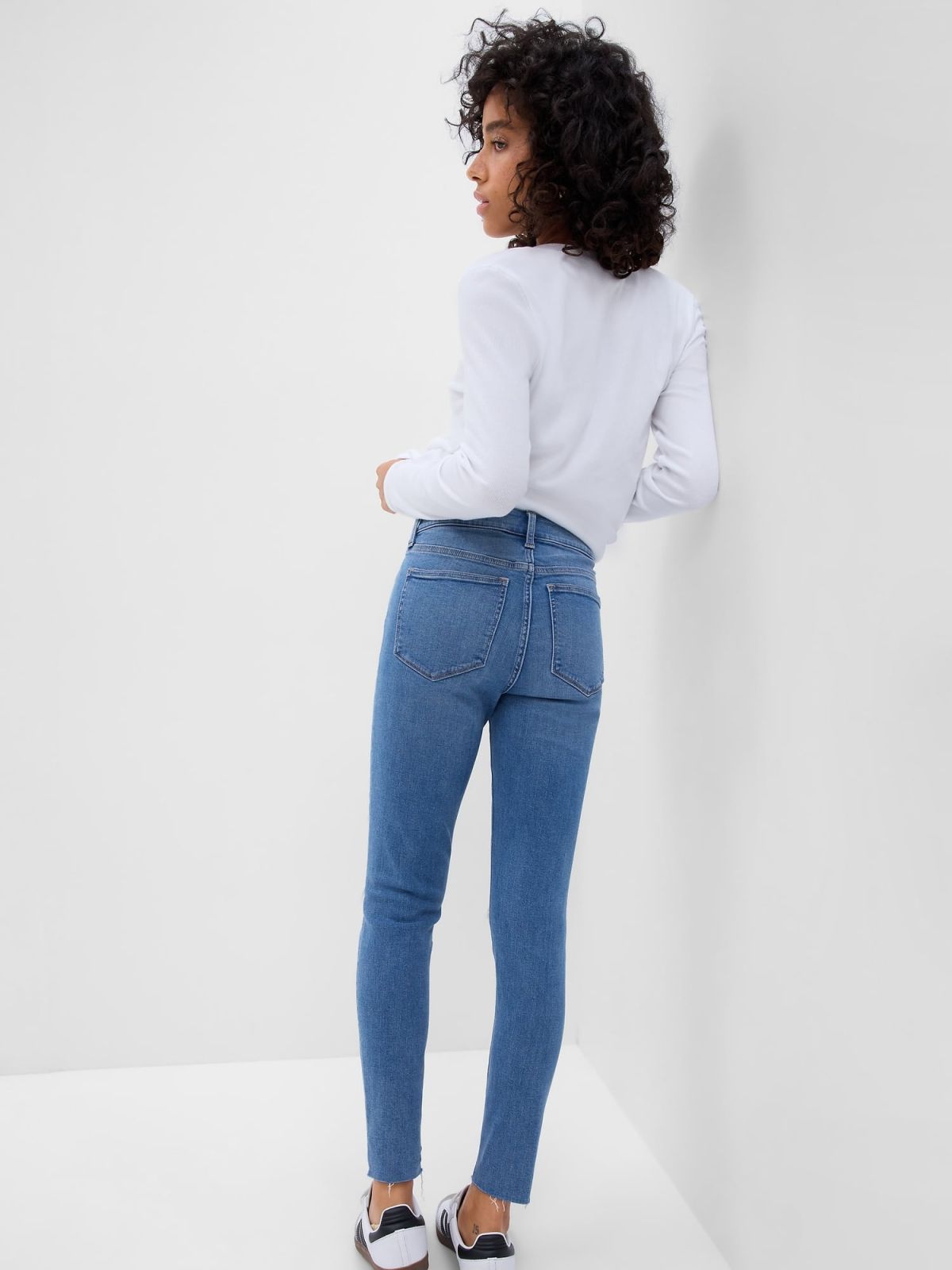 High Rise Destructed Jegging Παντελόνι με Washwell-764823000