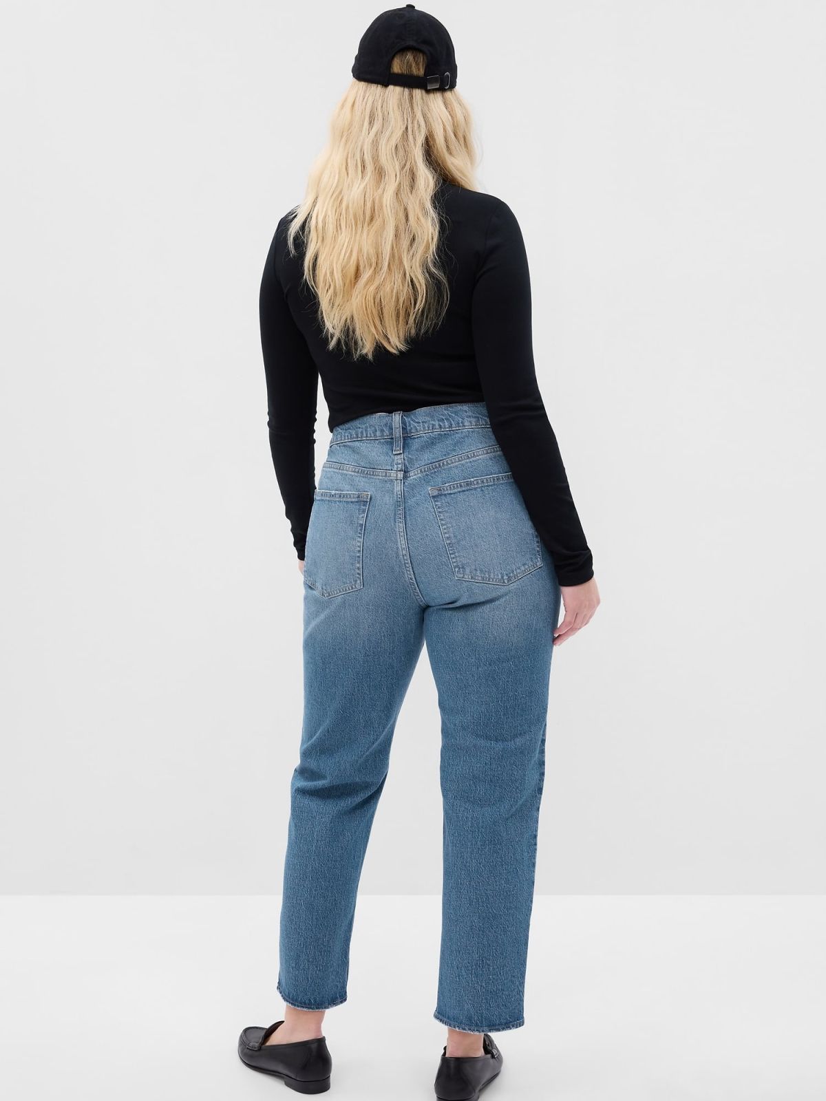 Μπλε High Rise Cheeky Straight Τζιν Washwell-703551000