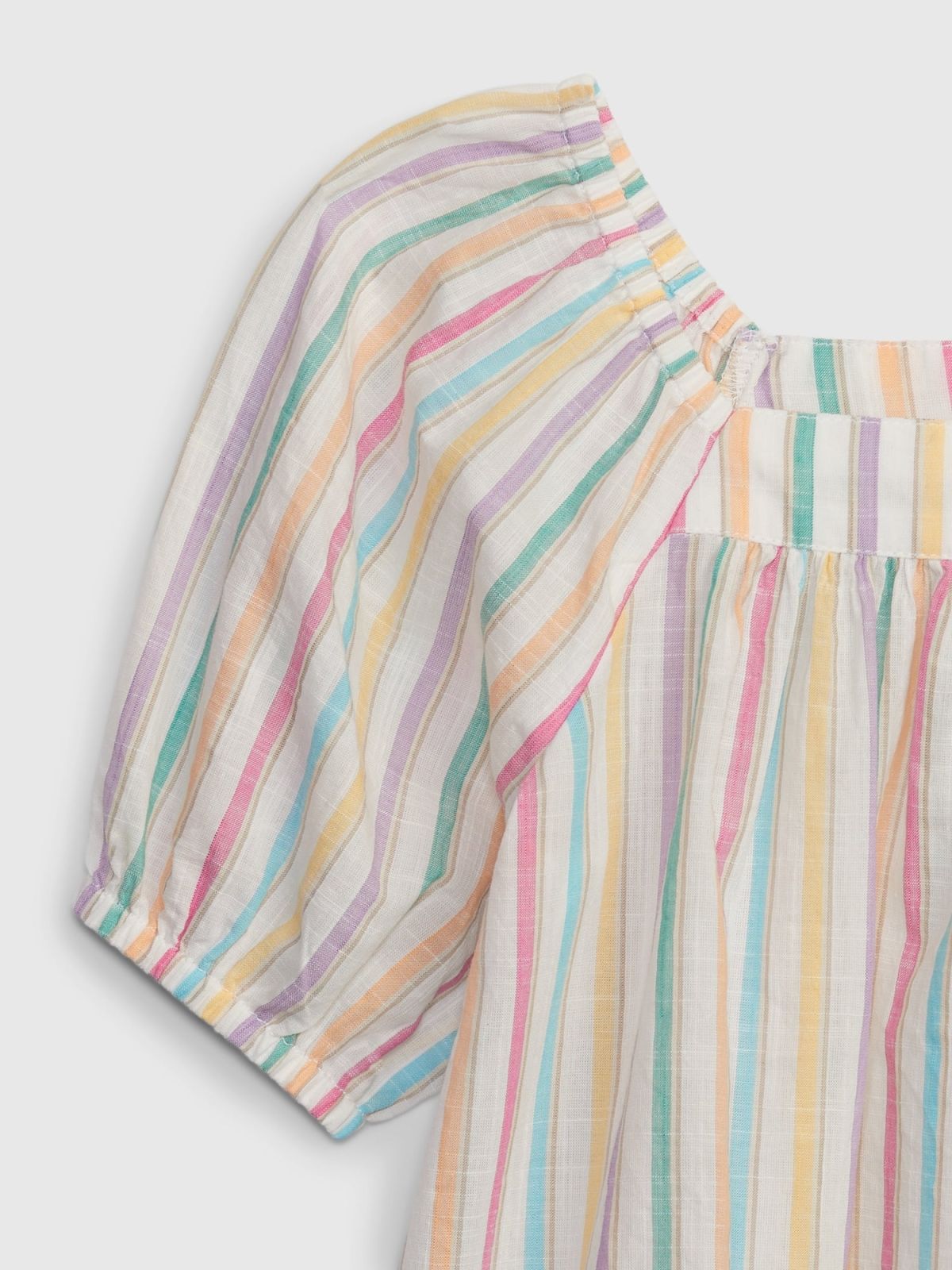 Multi Νηπιακό Puff Sleeve Stripe Top-602132000