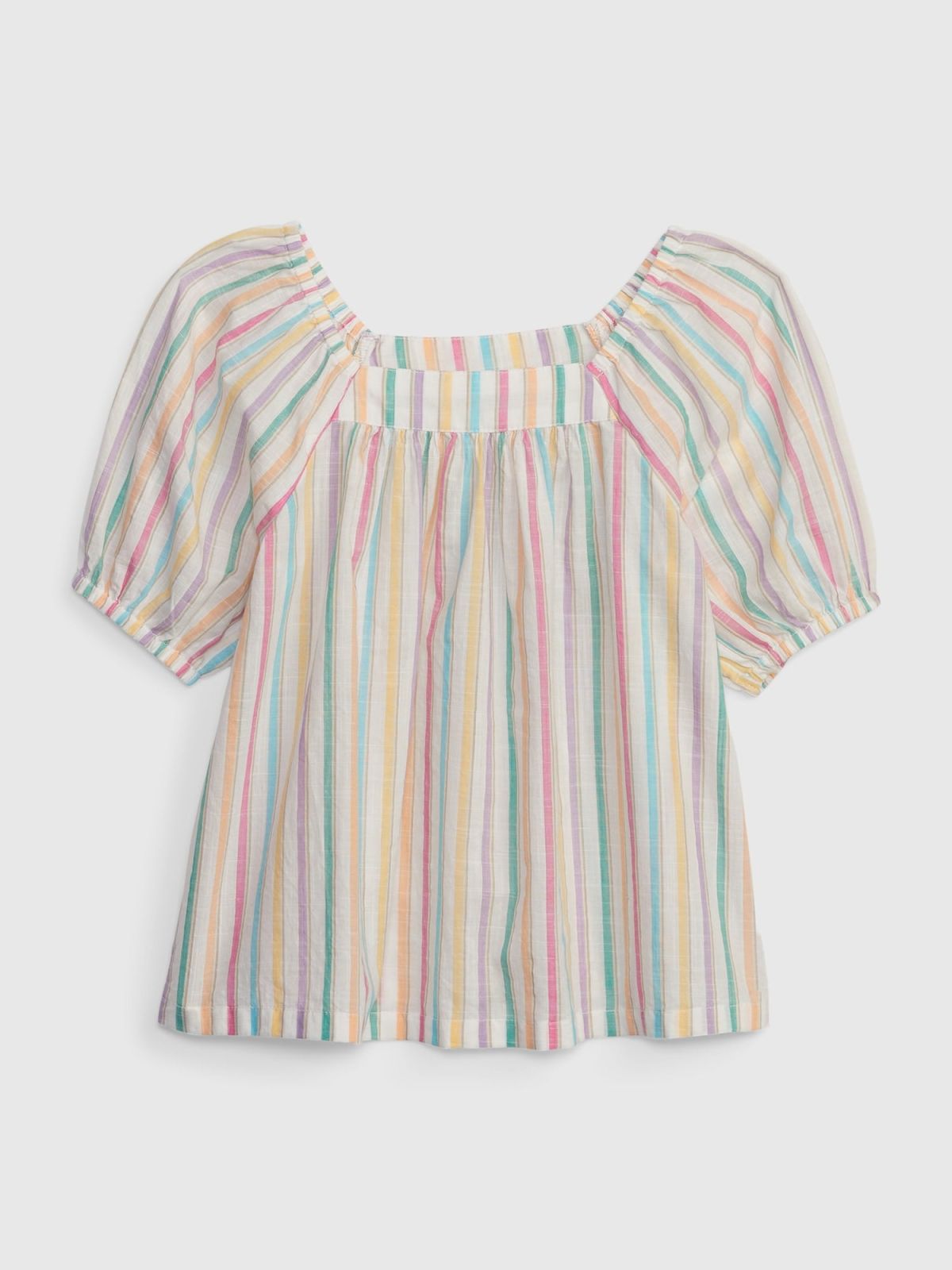 Multi Νηπιακό Puff Sleeve Stripe Top-602132000
