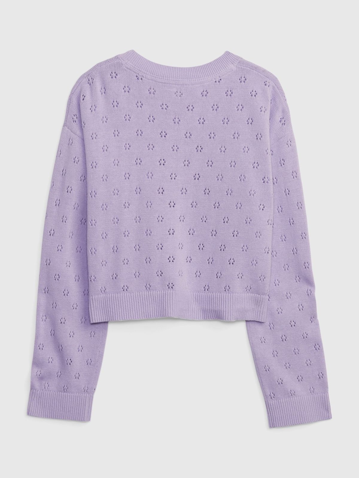 Μωβ Παιδική Pointelle Ζακέτα-557976000