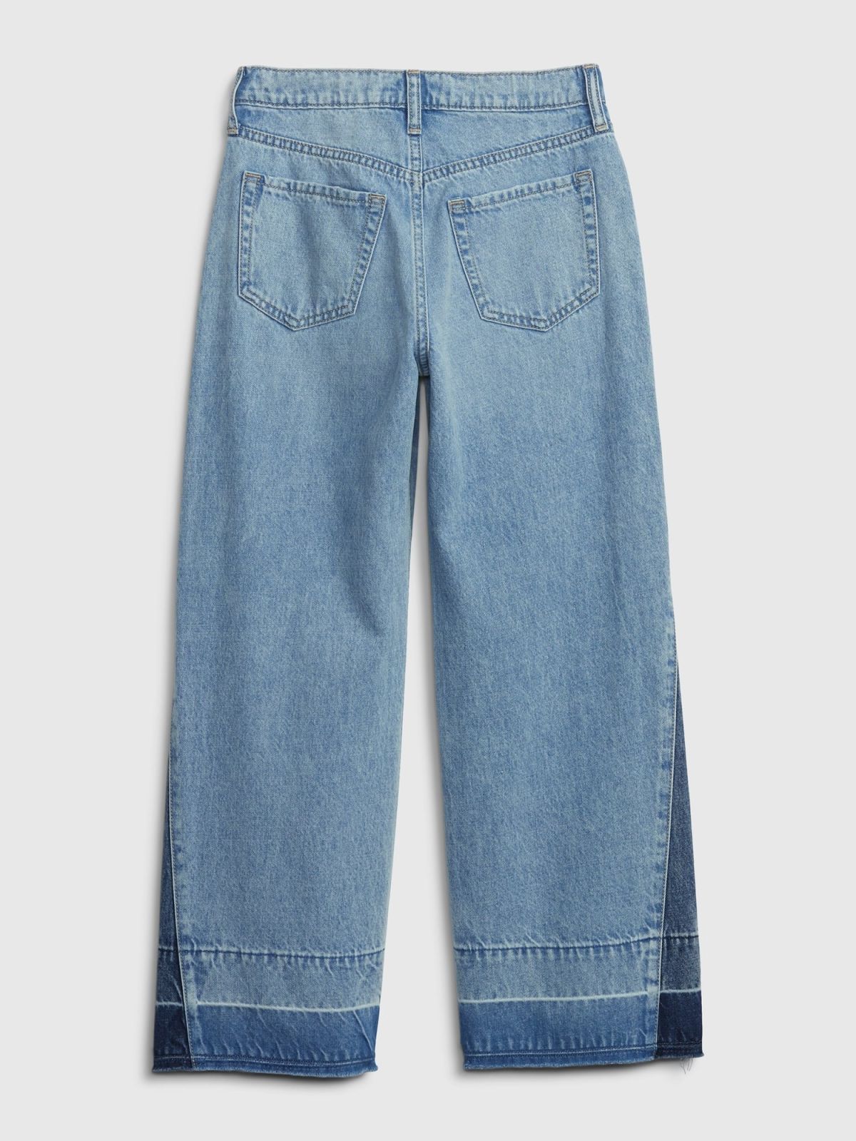 Μπλε Παιδικό Low Stride Patchwork Jean Παντελόνι με Washwell-600956000