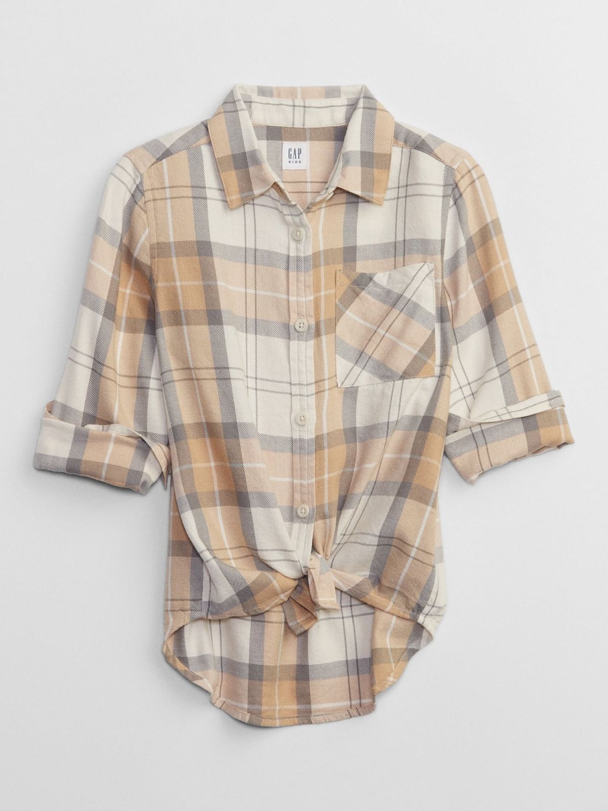 Μπεζ Παιδικό Flannel Πουκάμισο-456500001