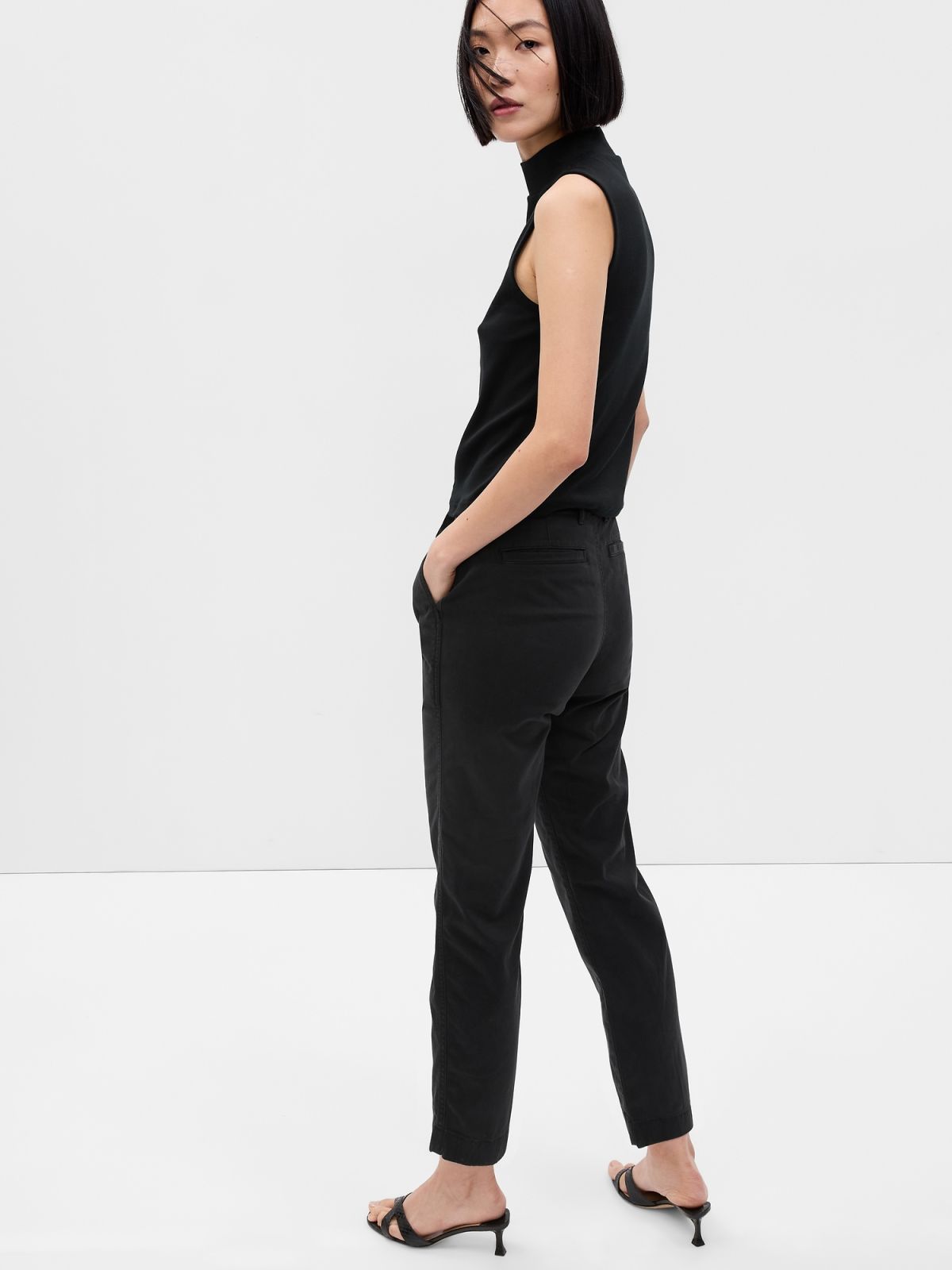 Μαύρο Downtown Khakis Παντελόνι με Washwell-541213004