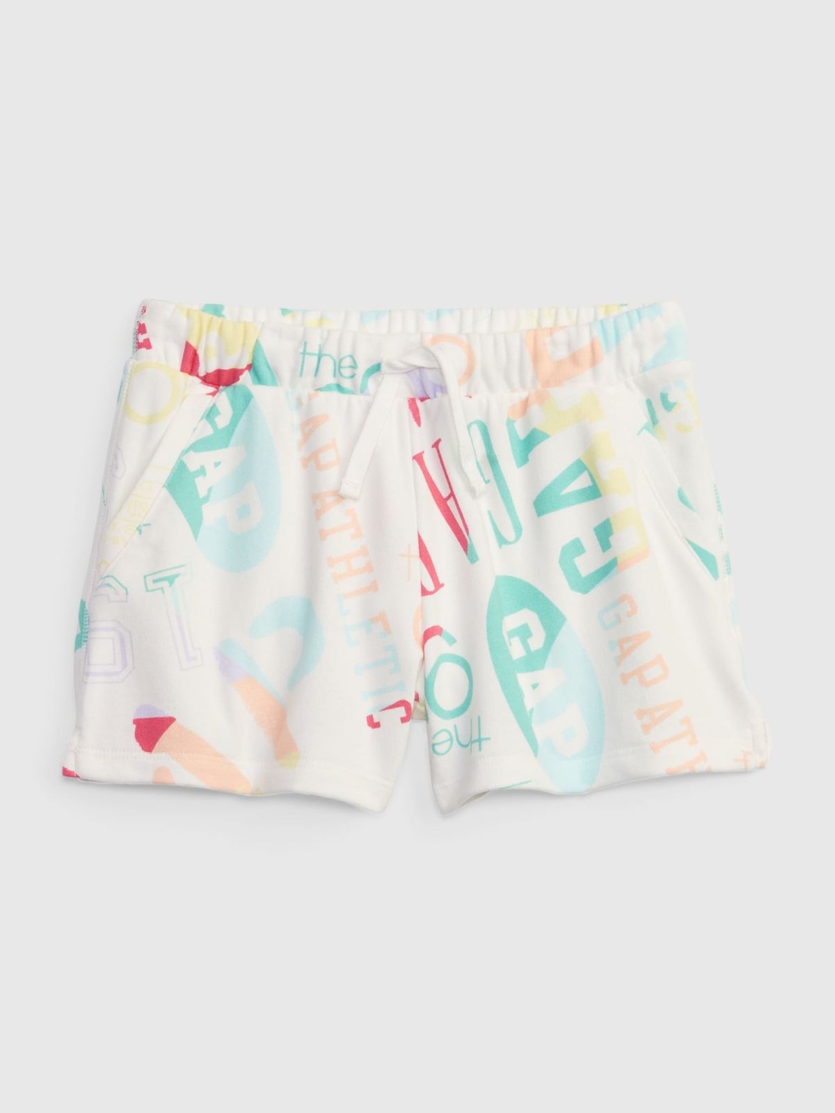 Άσπρο Παιδικό Gap Logo Pull-On Σορτς-602619002