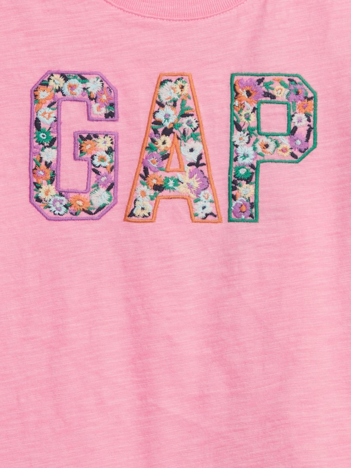 Ροζ Νηπιακή Gap Logo Μπλούζα-536044000