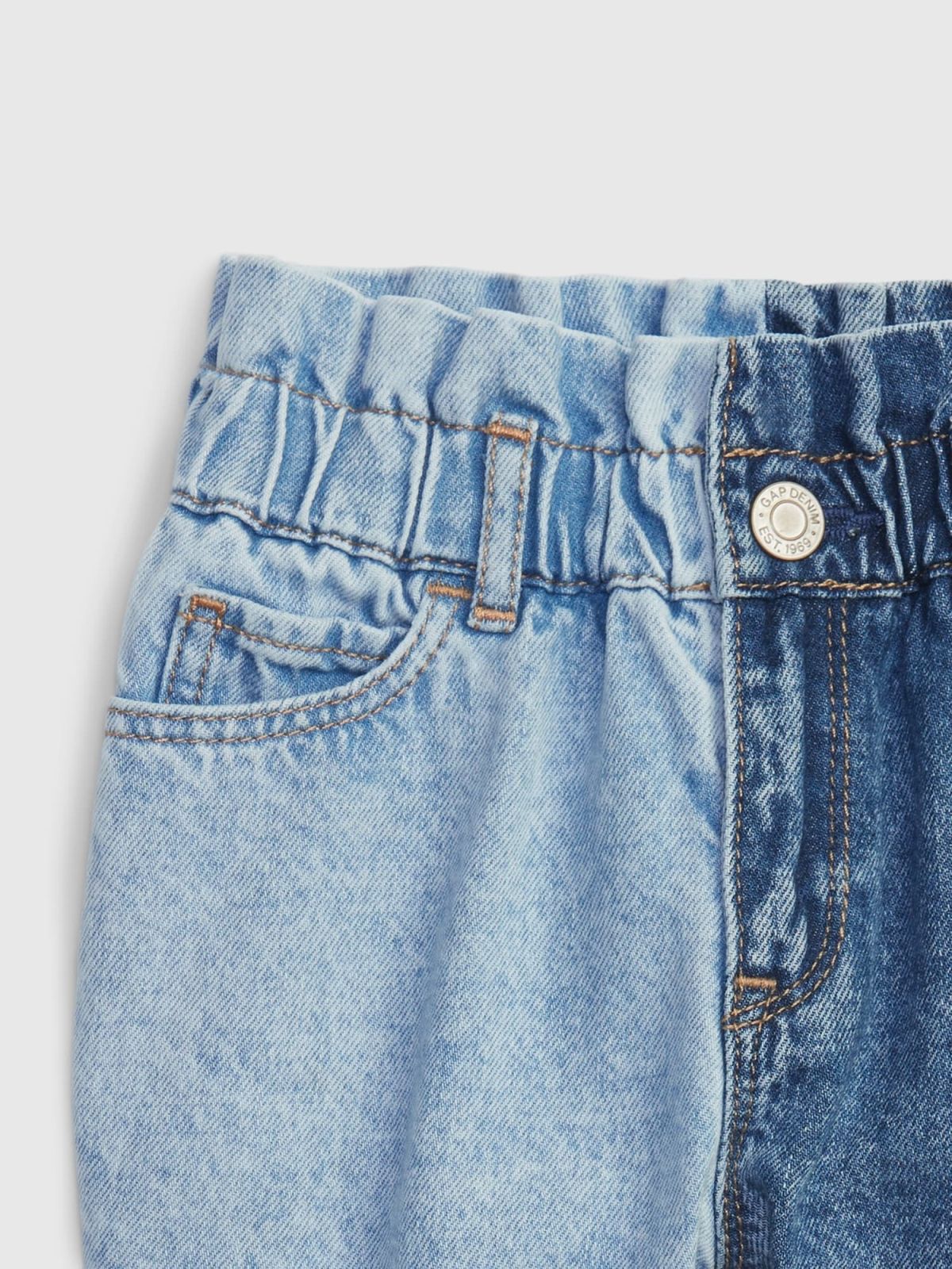 Μπλε Νηπιακό Just Like Mom Denim Σορτς με Washwell-575796004