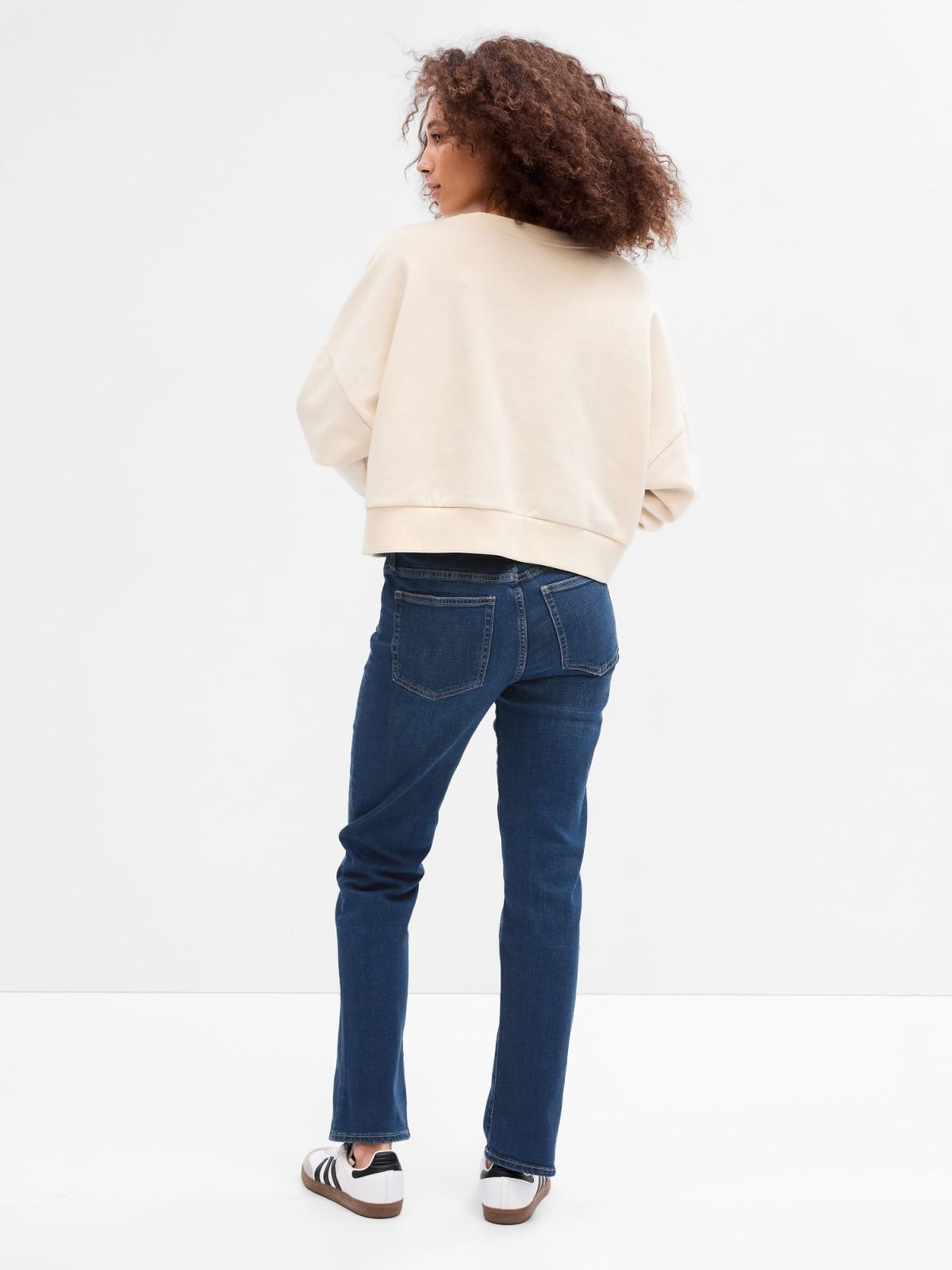 Mid Rise Classic Straight Leg Jeans Παντελόνι με Washwell-764836000