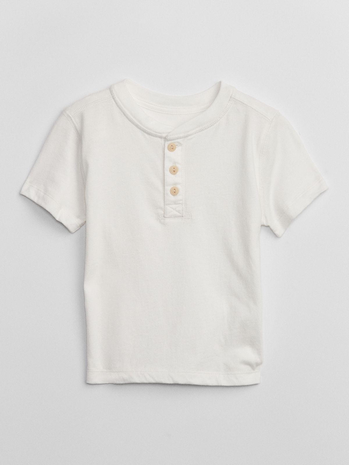 Άσπρη babyGap Henley Μπλούζα-597170006