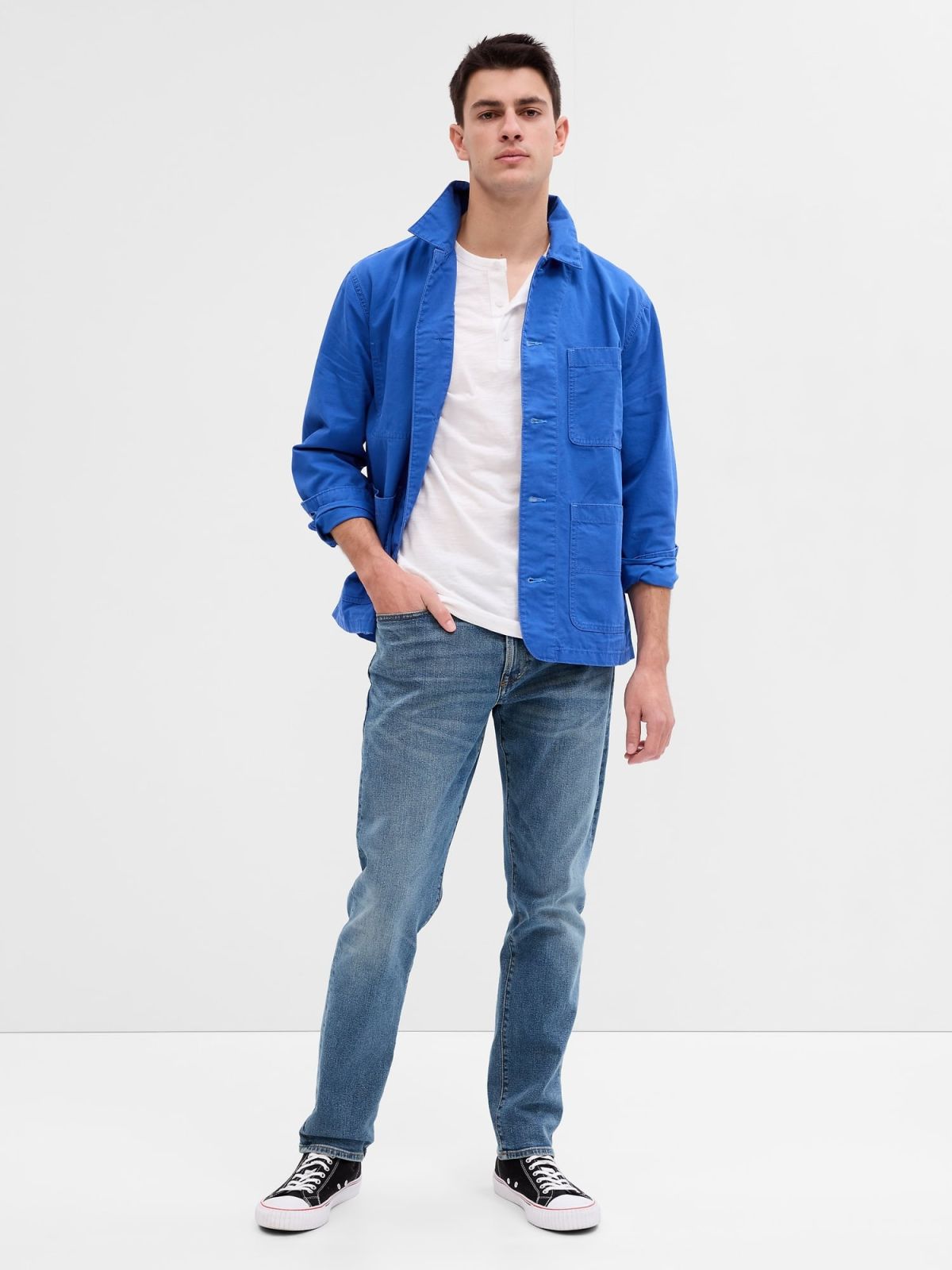 Μπλε Straight Taper GapFlex Τζιν Washwell-706784000