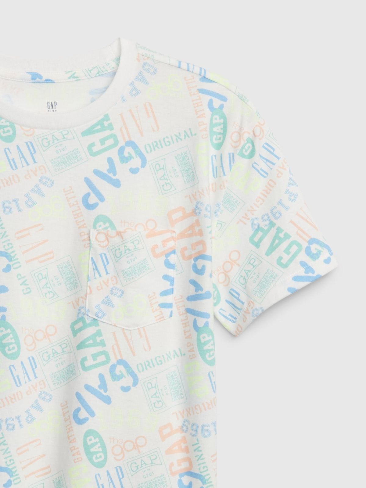 Άσπρη Παιδική Print Pocket Μπλούζα-602720000