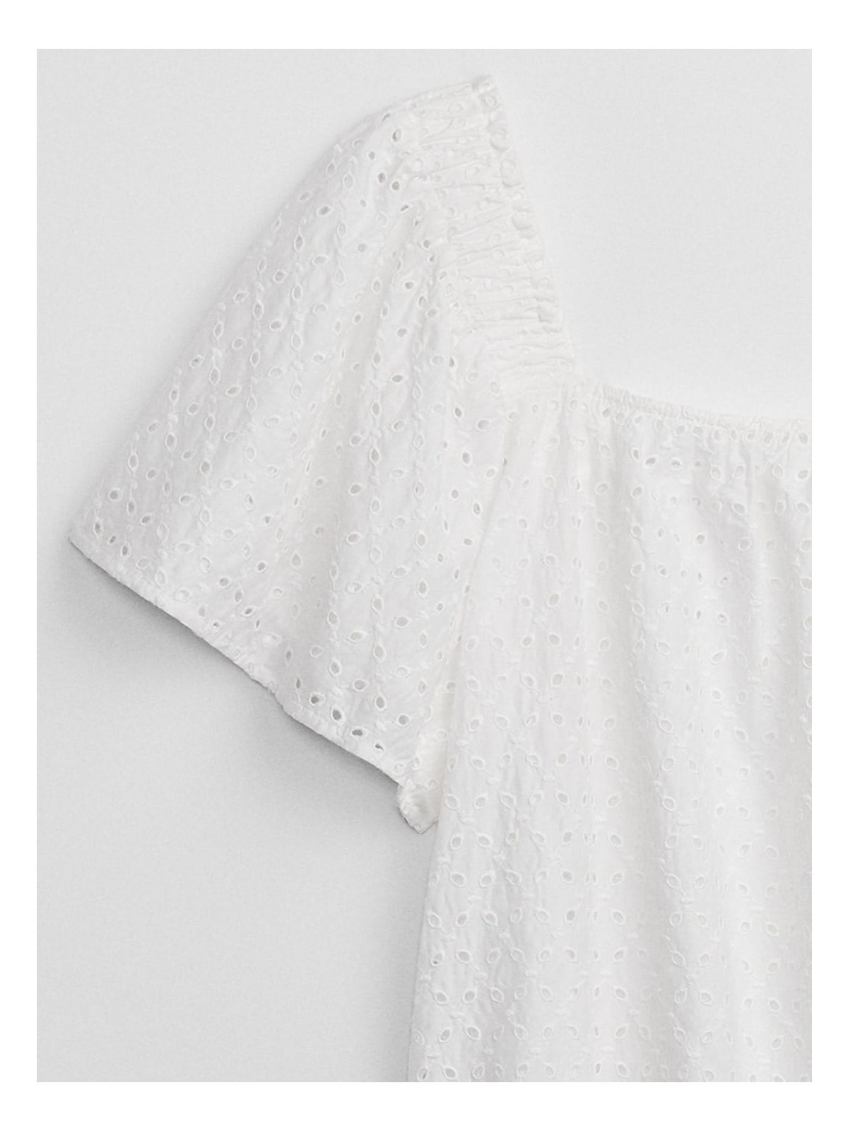 Squareneck Flutter Sleeve Τοπ-591722003