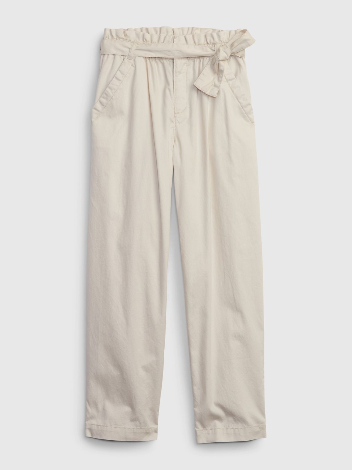 Μπεζ Παιδικό Twill Παντελόνι με Washwell-602341003