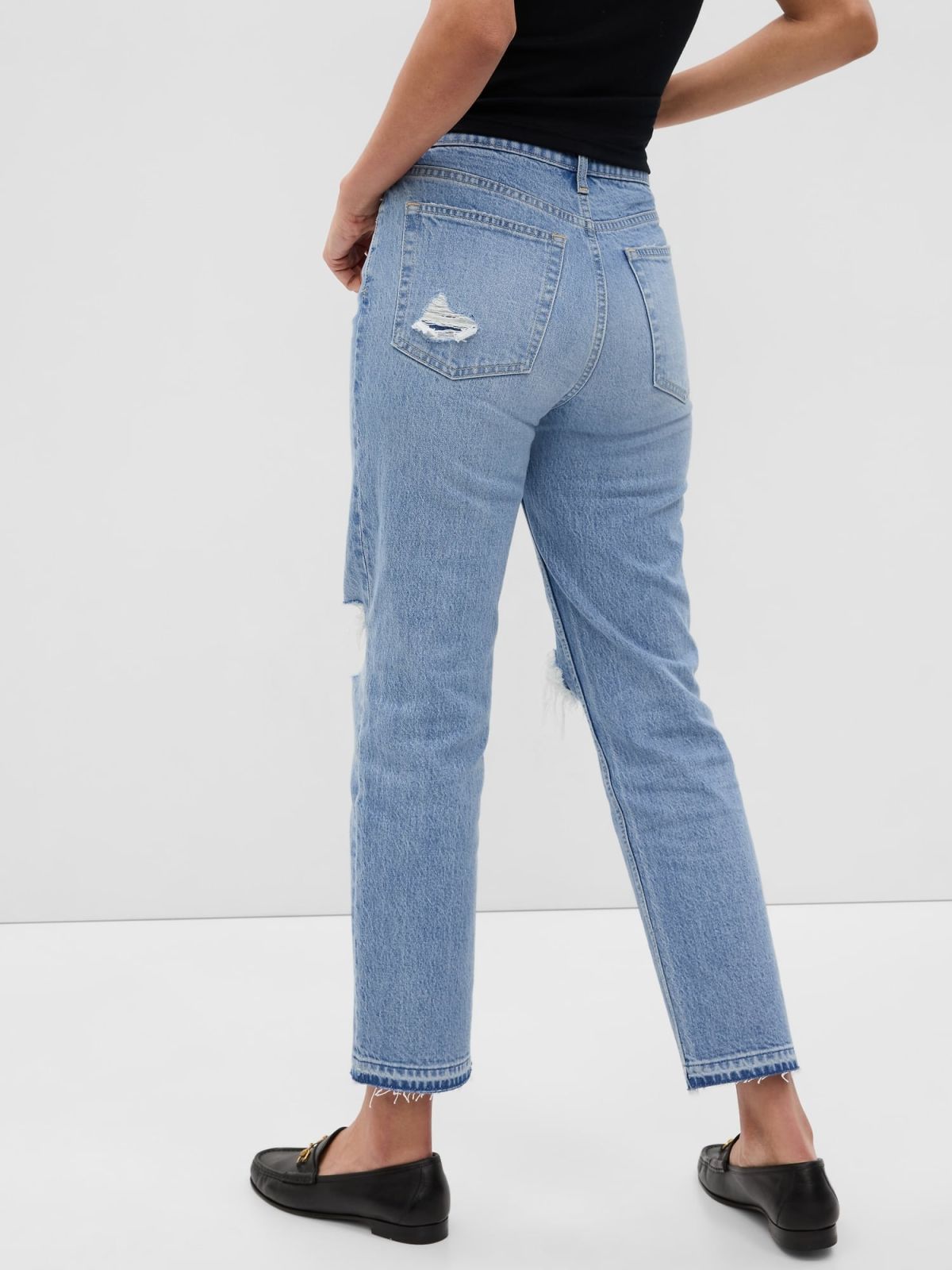 High Rise Cheeky Straight Jeans-570975000