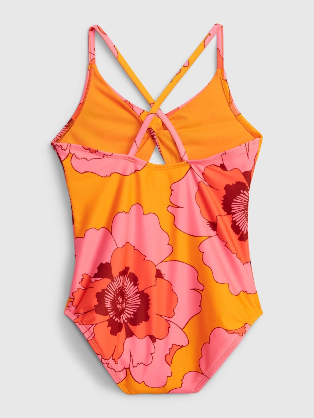 Kids 100% Recycled Twist-Front Swim One-Piece-600922002