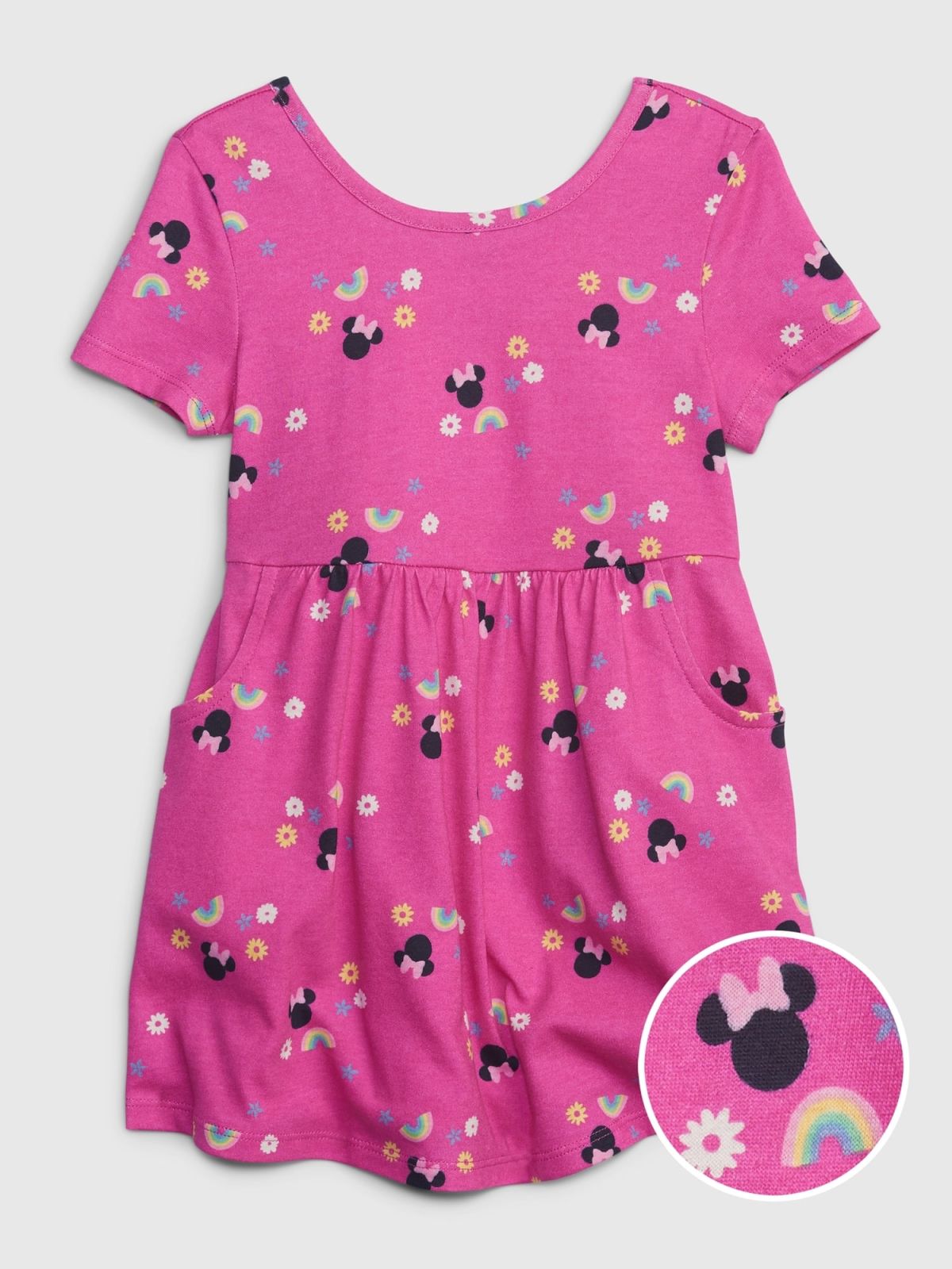 babyGap | Disney 100% Organic Cotton Mix and Match Minnie Mouse Skater Dress-542673000