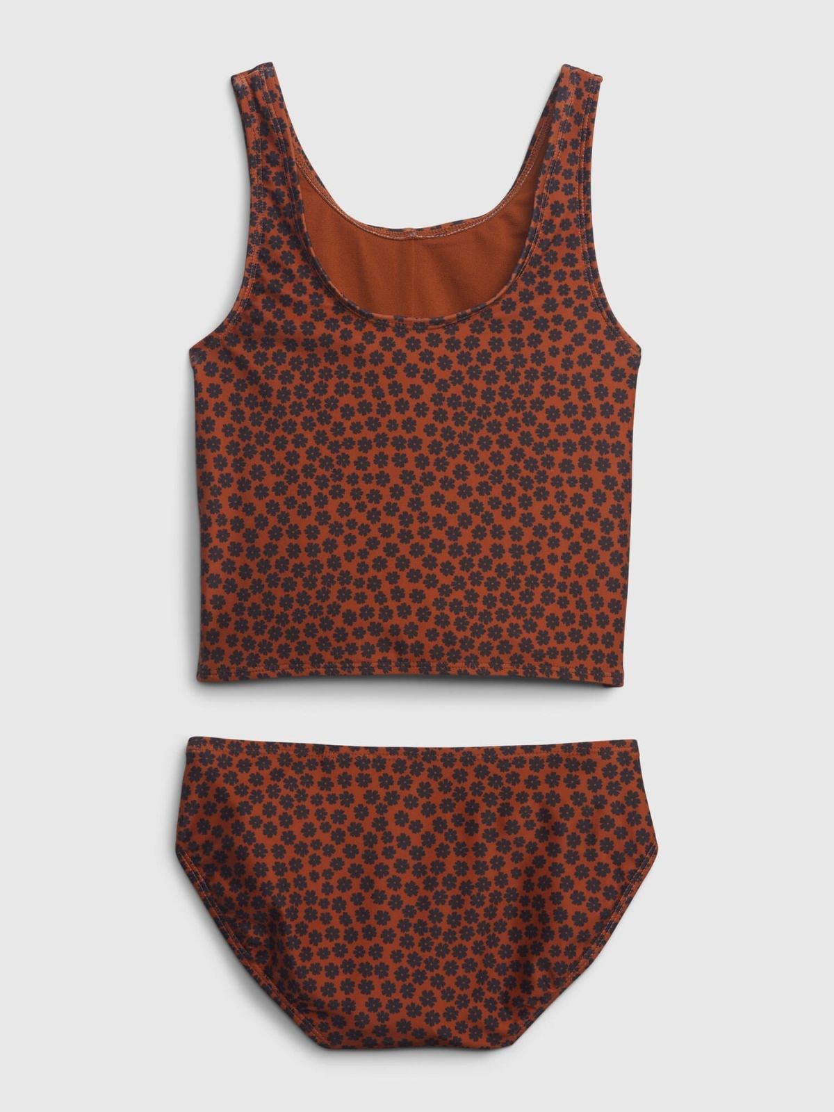 Kids 100% Recycled Twist-Front Tankini Swim Two-Piece-600915001