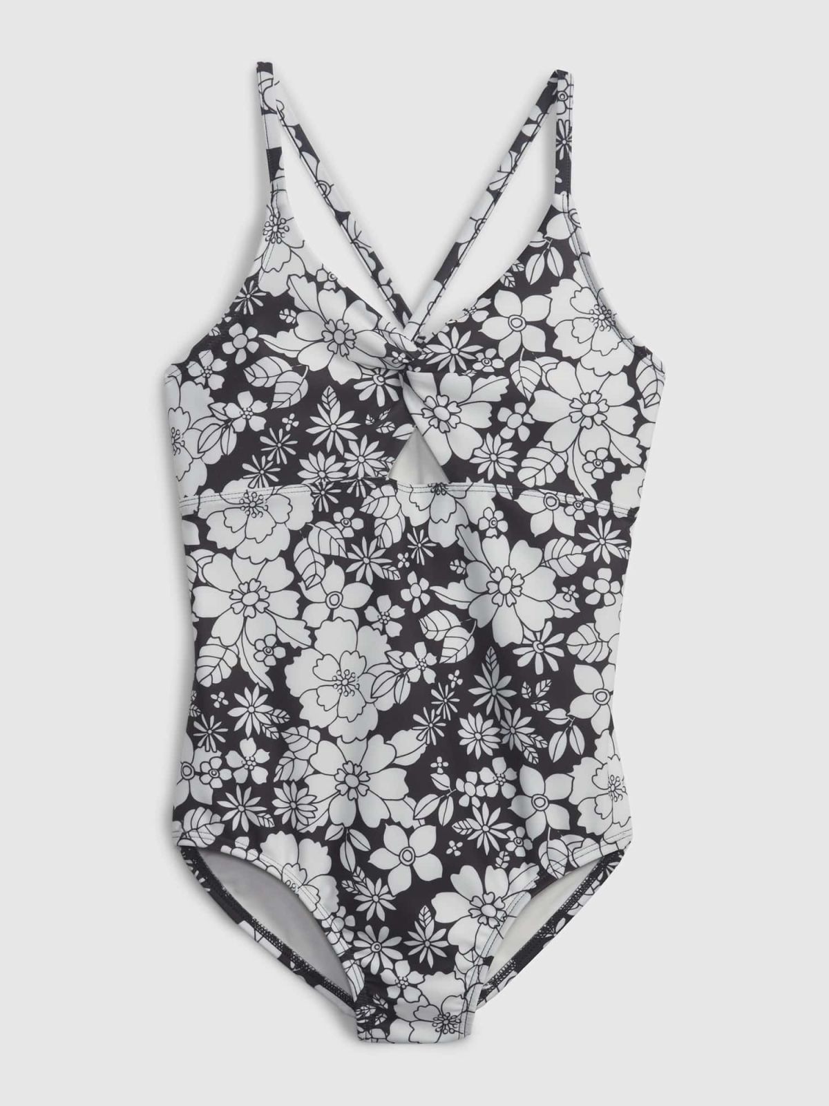 Kids 100% Recycled Twist-Front Swim One-Piece-600922000