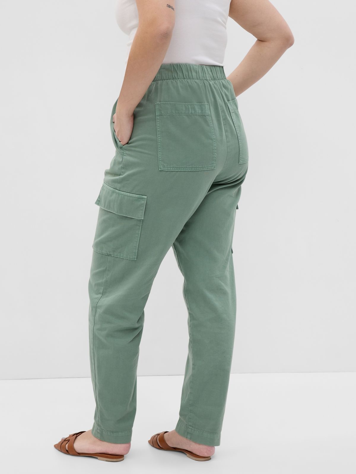 Πράσινο Twill Cargo Παντελόνι-541219000