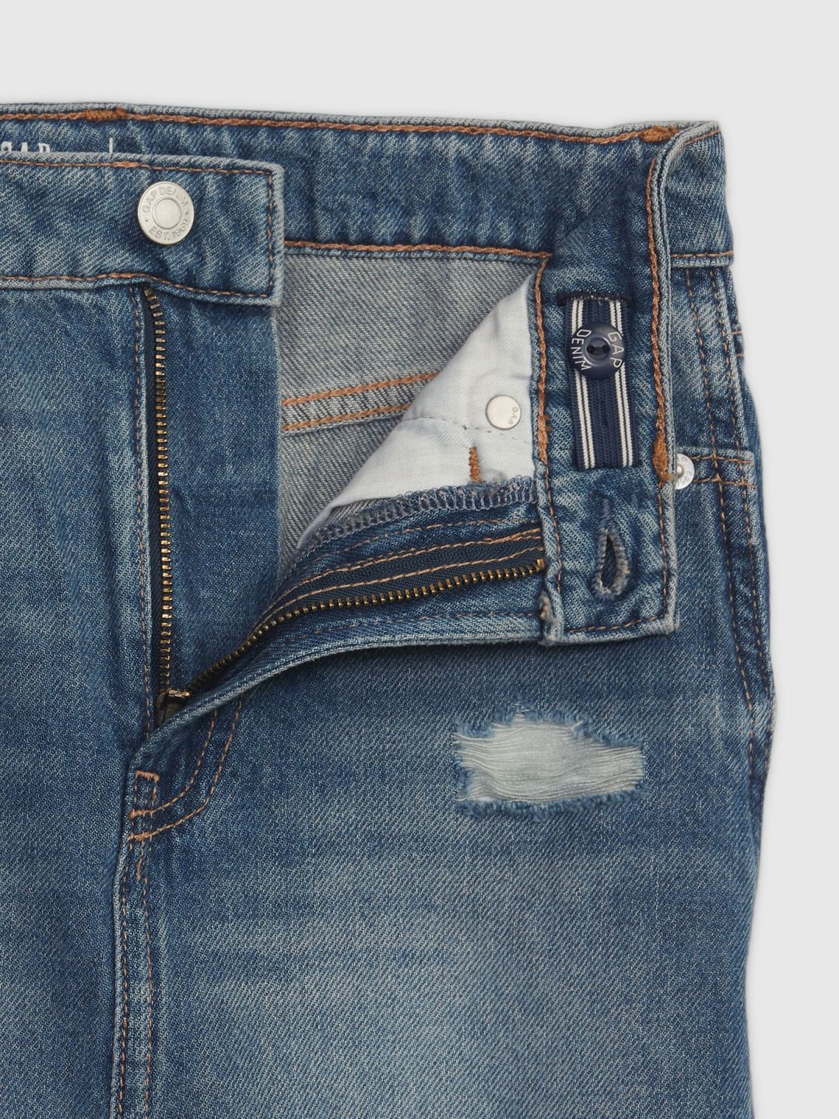 Μπλε Παιδική High Rise Denim Φούστα με Washwell-649793000