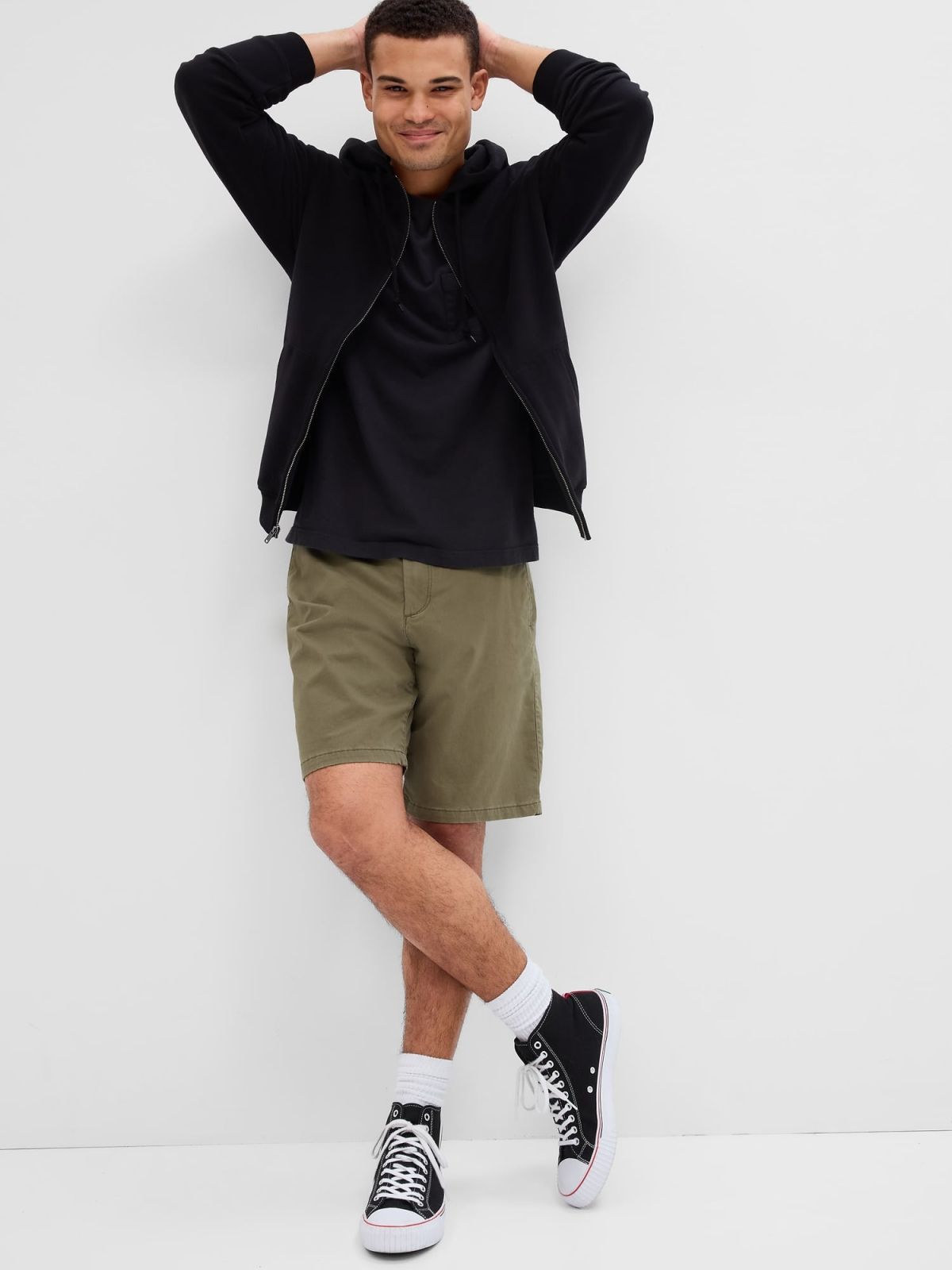 10ίντσες Essential Khaki Σορτς με Washwell-609512004