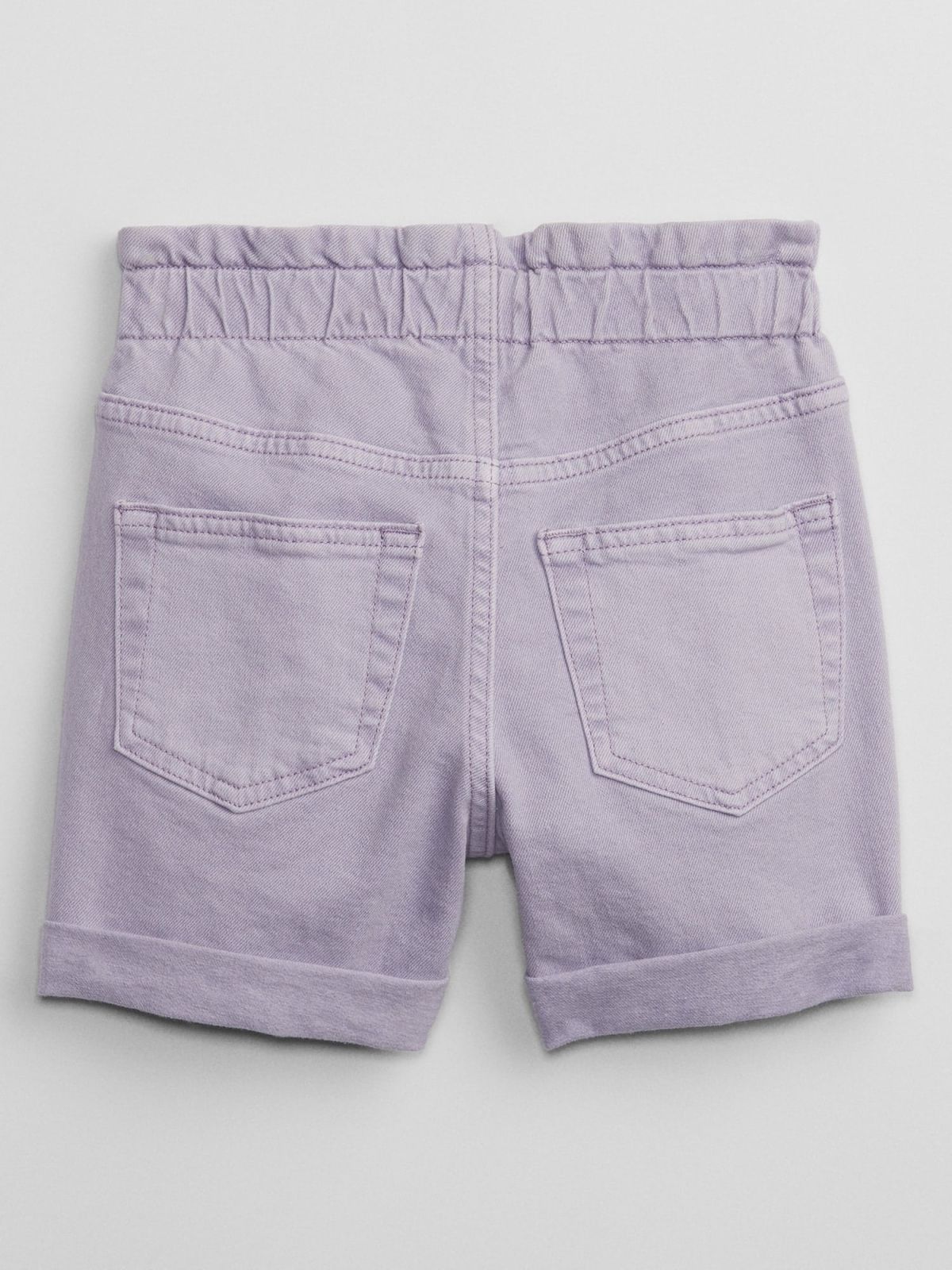 Multi Παιδικό High Rise Paperbag Mom Jean Σορτς με Washwell-594037000