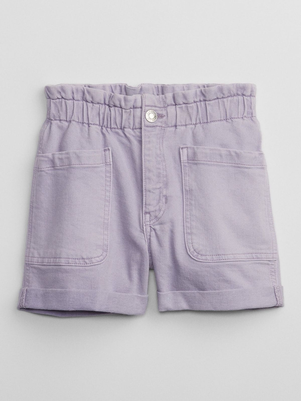 Kids High Rise Paperbag Mom Jean Shorts-594037000