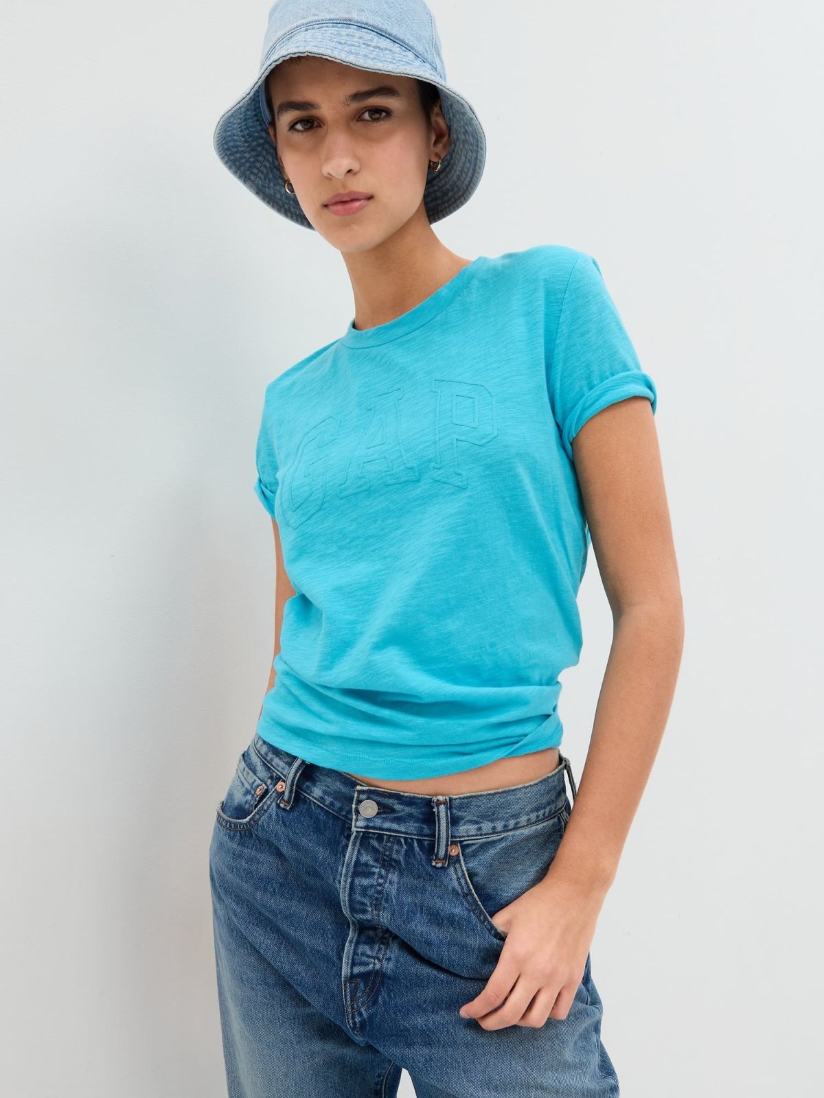 100% Organic Cotton Gap Logo T-Shirt-540595007