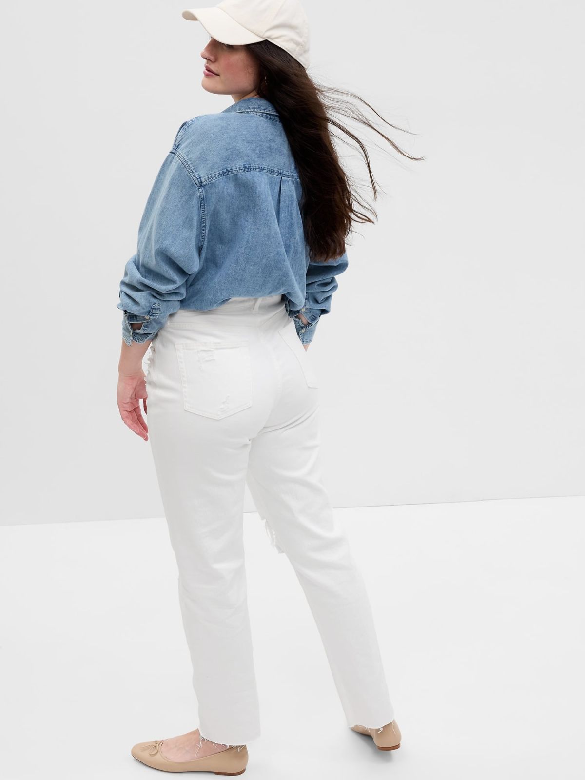 High Rise Cheeky Straight Jeans-571077000
