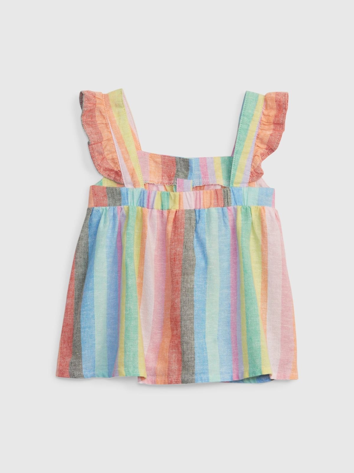 Multi Νηπιακό Linen-Cotton Ριγέ Αμάνικο Τοπ-602041000