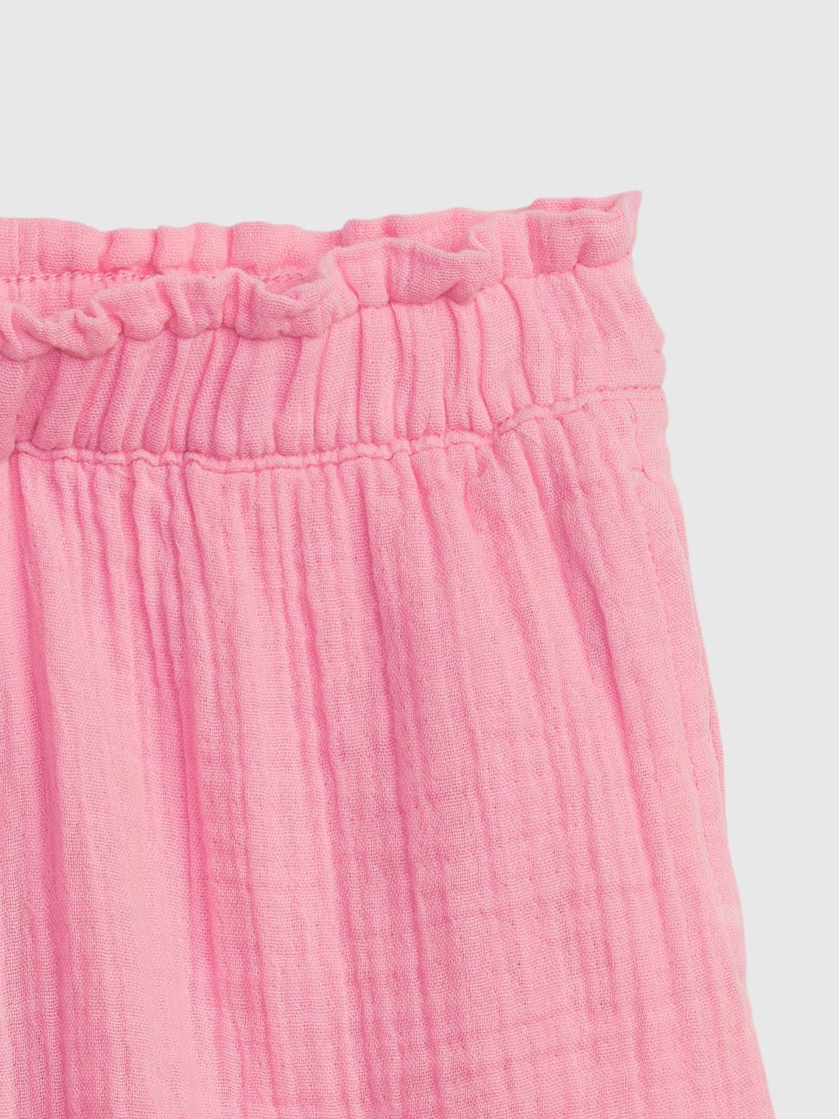 Ροζ Νηπιακό Crinkle Gauze Pull-On Σορτς-602057003