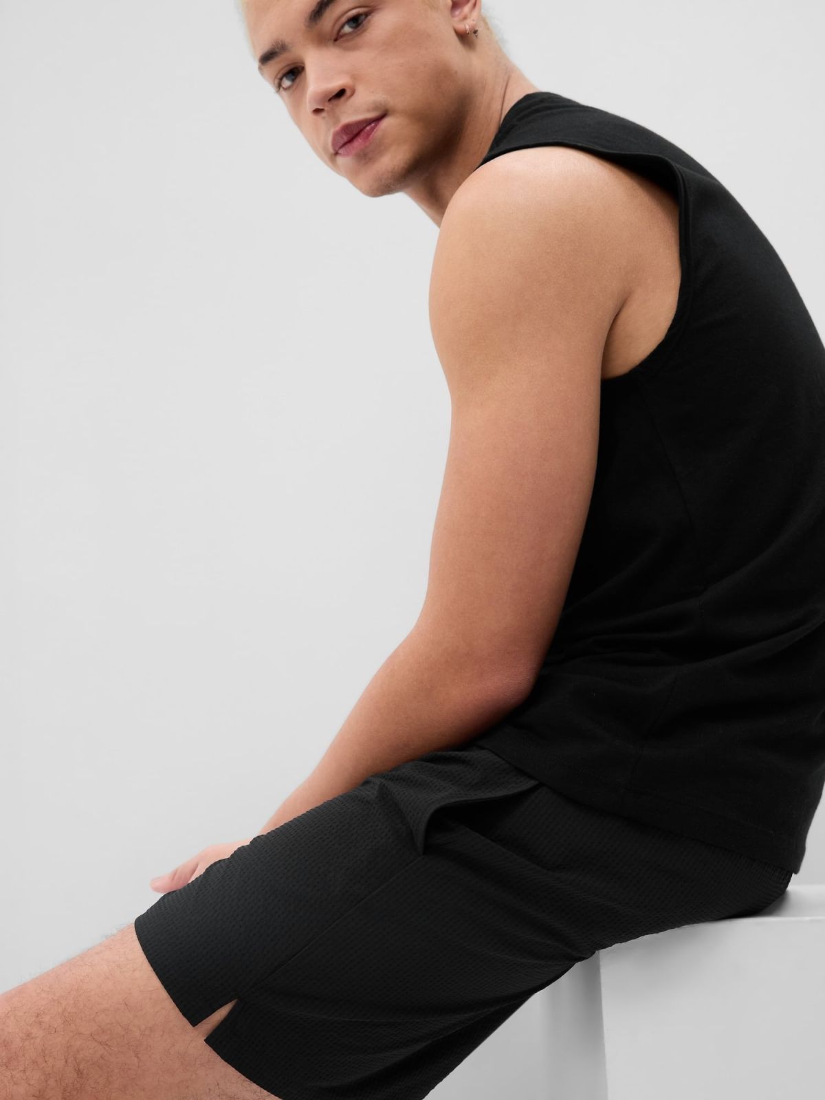 Μαύρο Ανακυκλωμένο 6ίντσες Μαγιό Σορτς-556795003