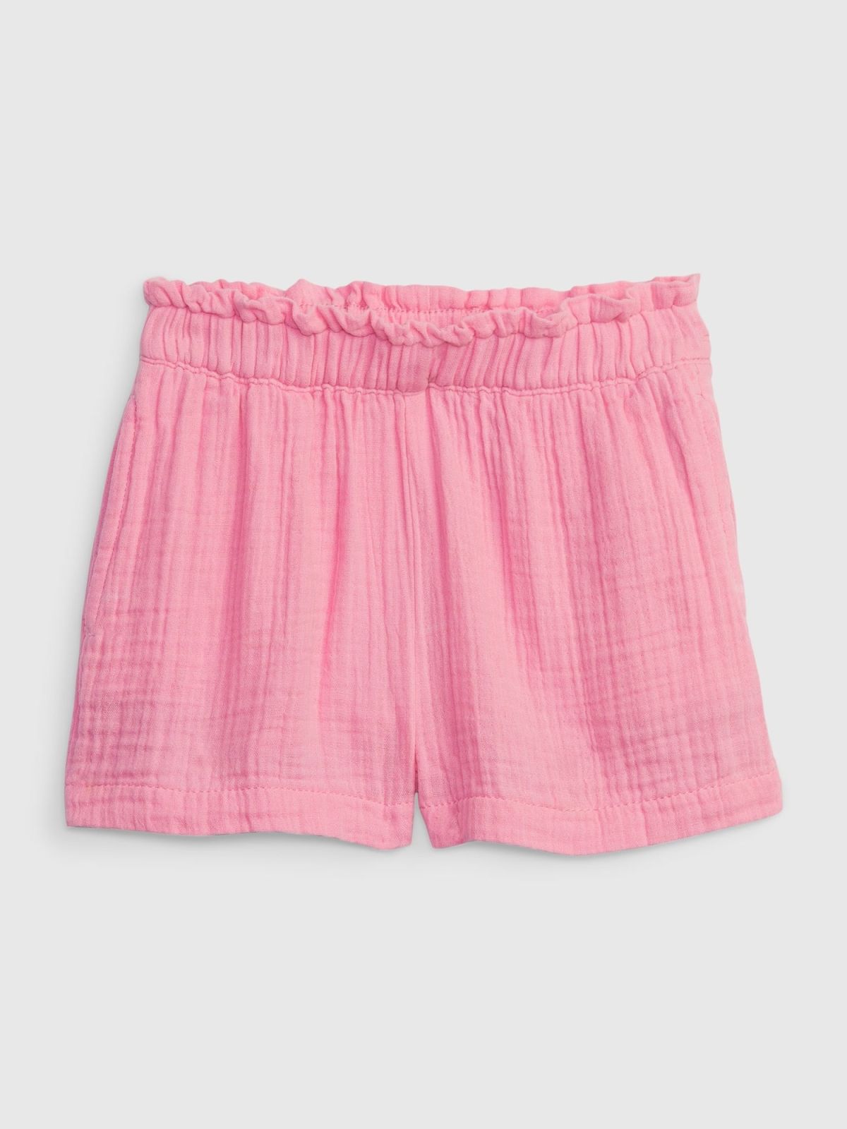 Ροζ Νηπιακό Crinkle Gauze Pull-On Σορτς-602057003