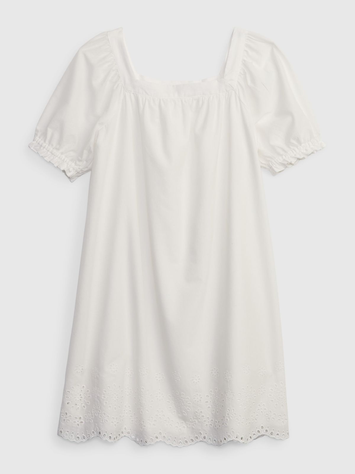 Kids Eyelet Puff Sleeve Dress-601097000
