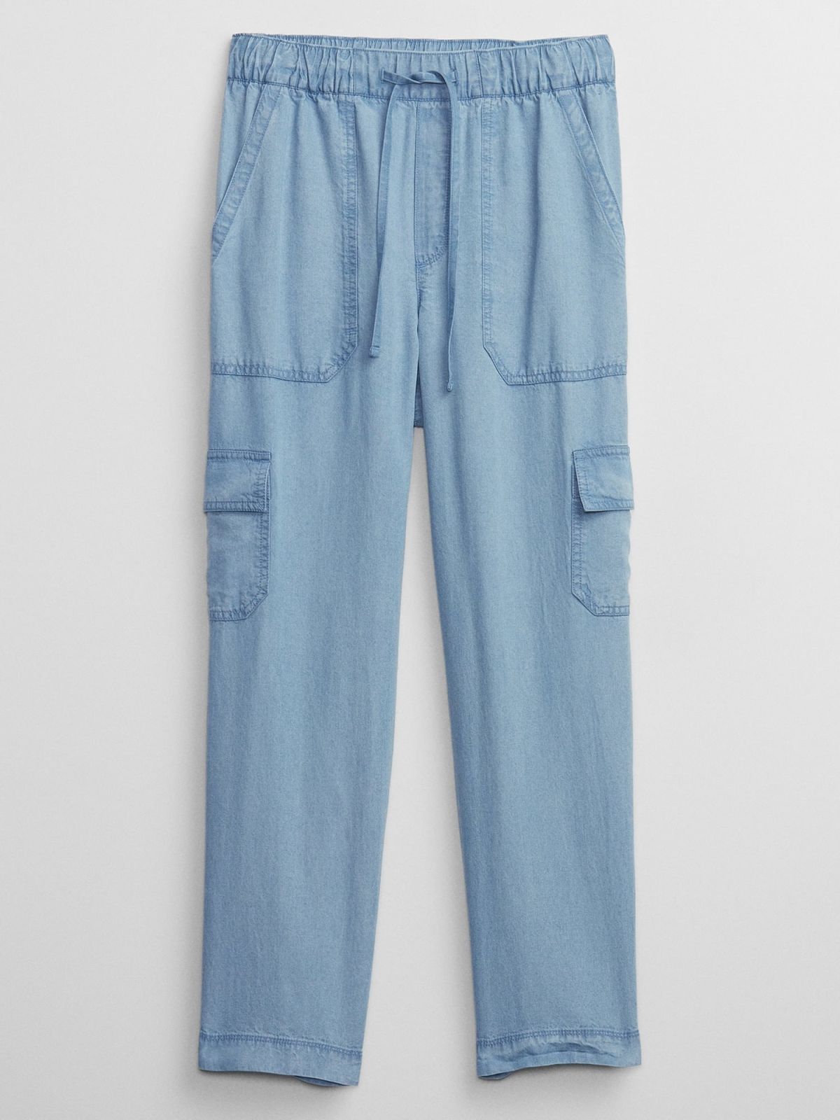 Μπλε TENCEL™ Lyocell Easy Cargo Παντελόνι με Washwell-549333000