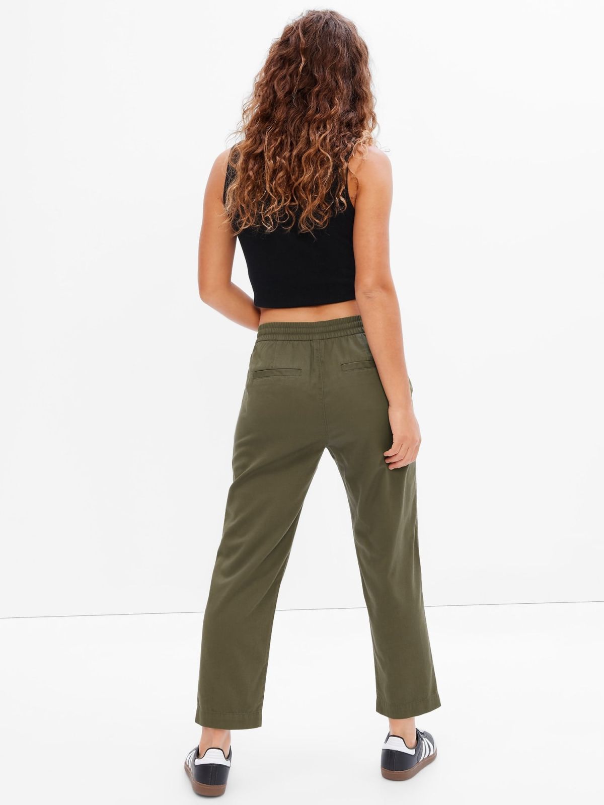 Twill Easy Pants with Washwell-464639000