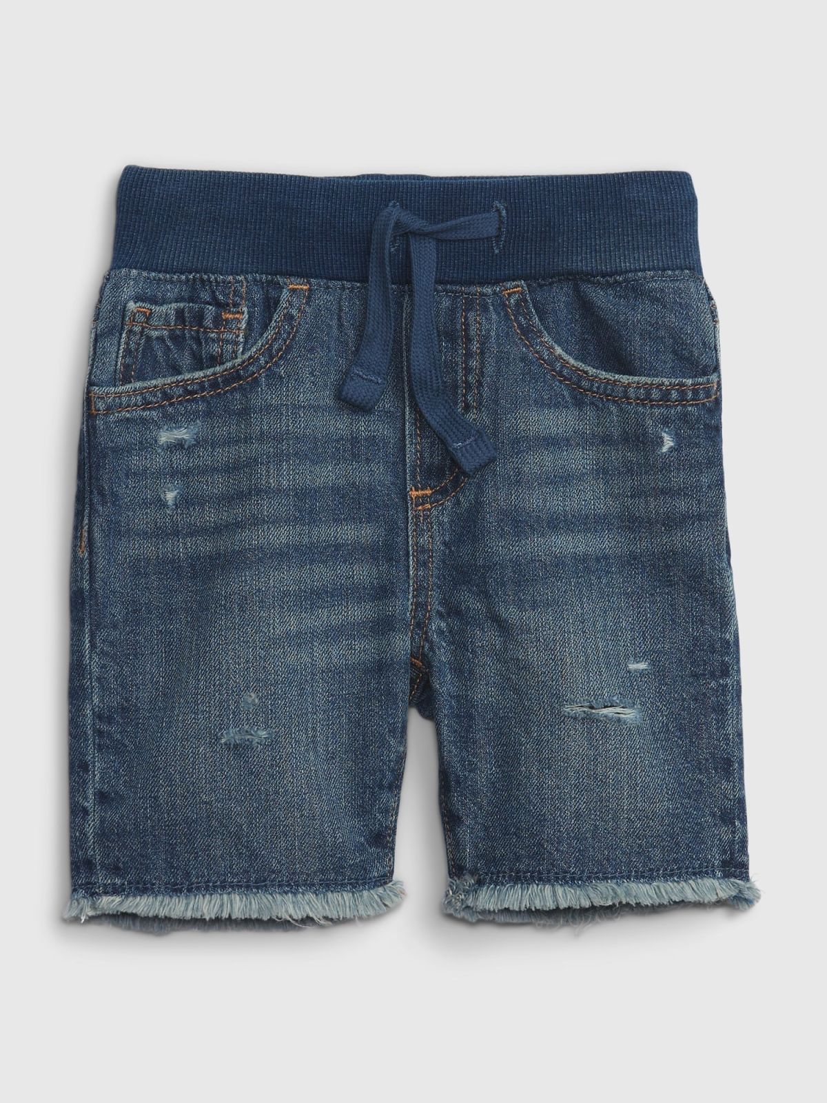 Toddler Pull-On Denim Shorts-593403000