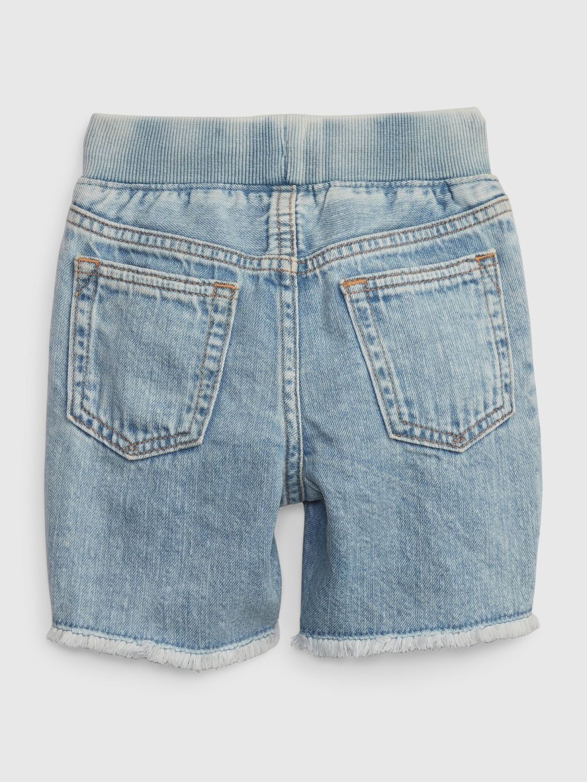 Μπλε Νηπιακό Pull-On Denim Σορτς με Washwell-603250000