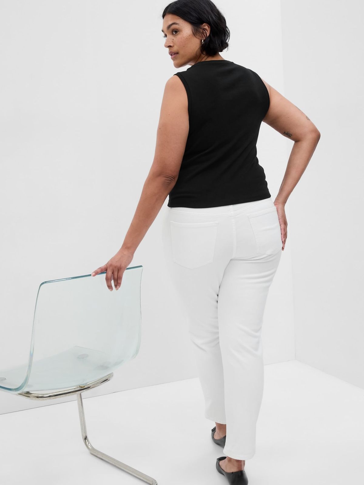Mid Rise Girlfriend Jeans-570479000