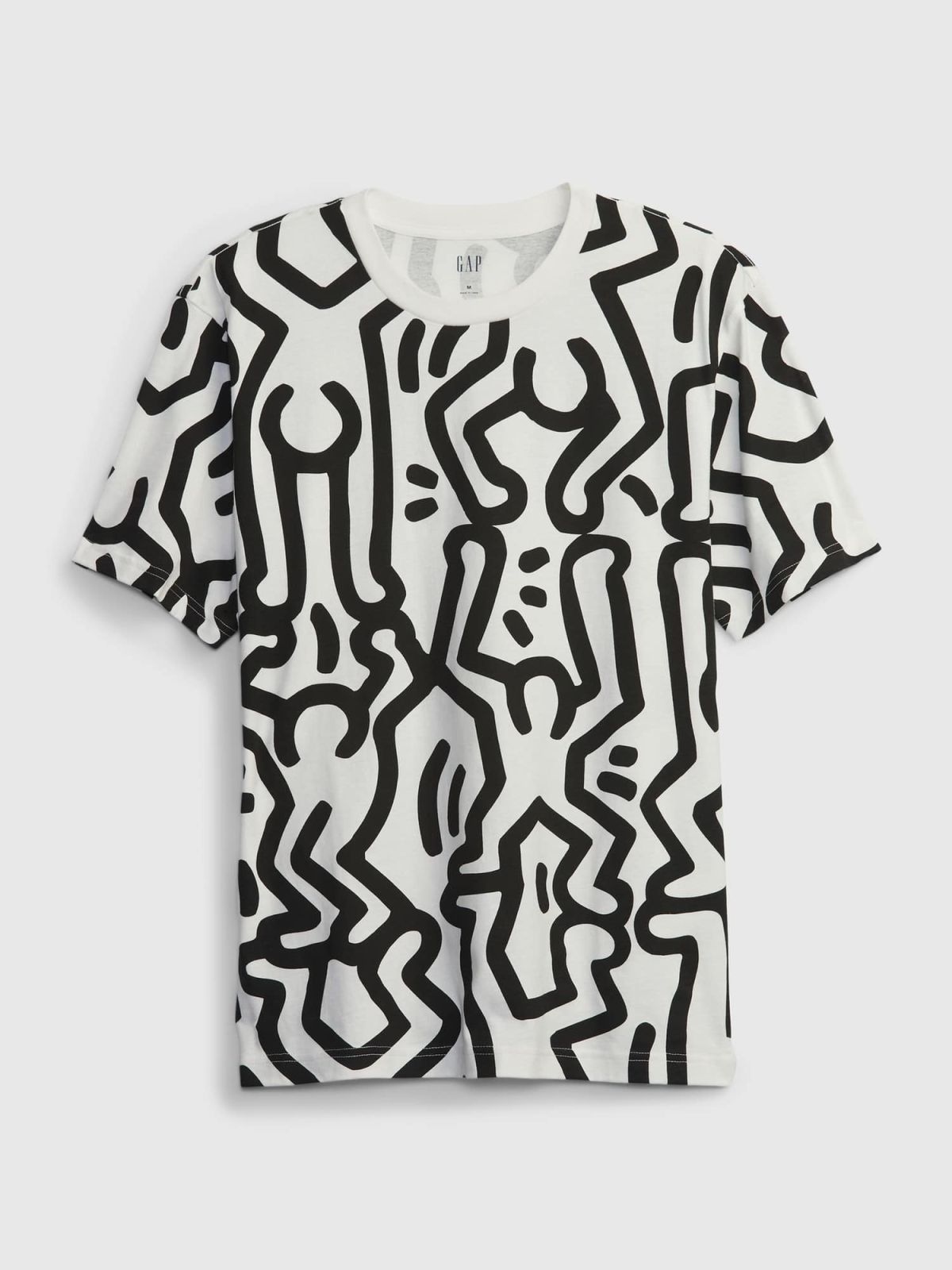 Άσπρη Gap × Keith Haring Graphic Μπλούζα-586322003