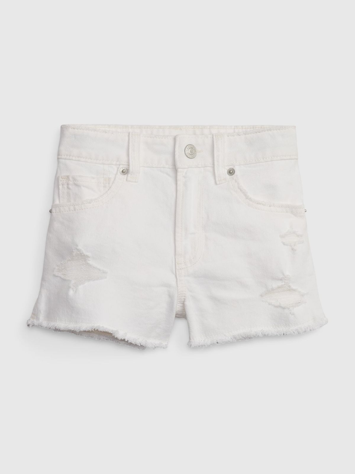Kids High Rise Shortie Shorts with Washwell-600957000