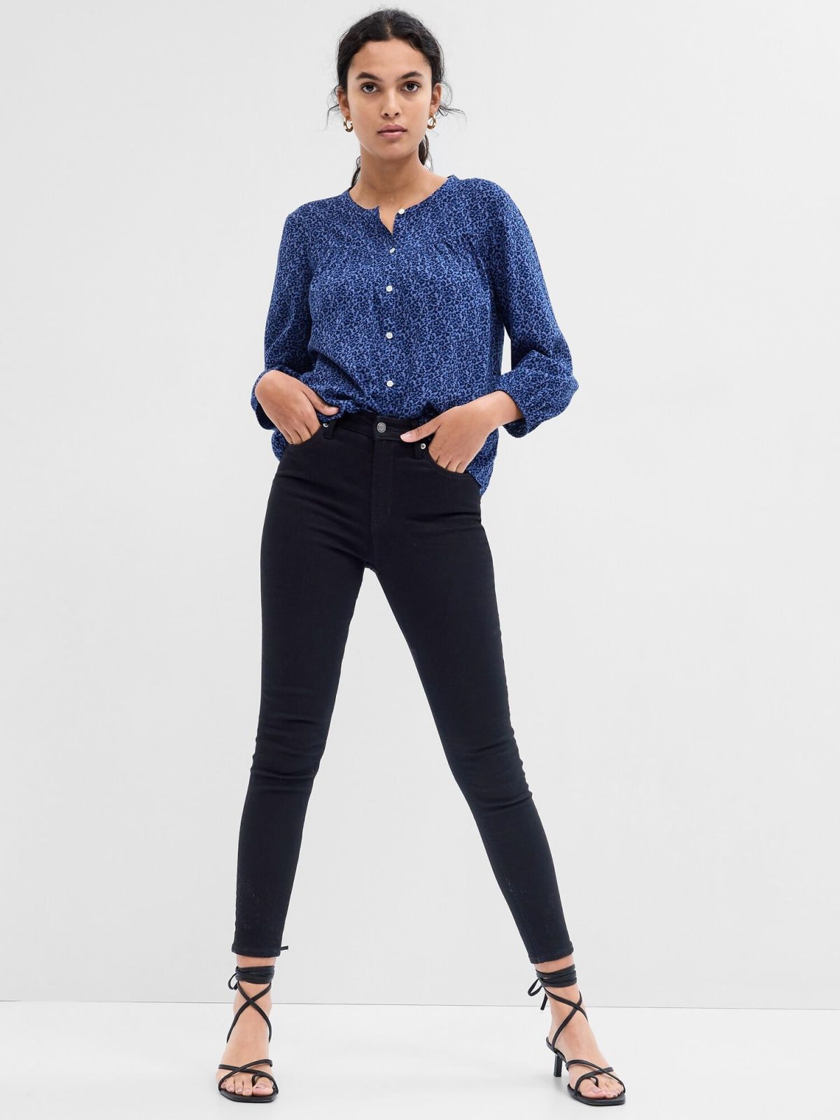 Μαύρο High Rise Universal Jegging Παντελόνι-619230000