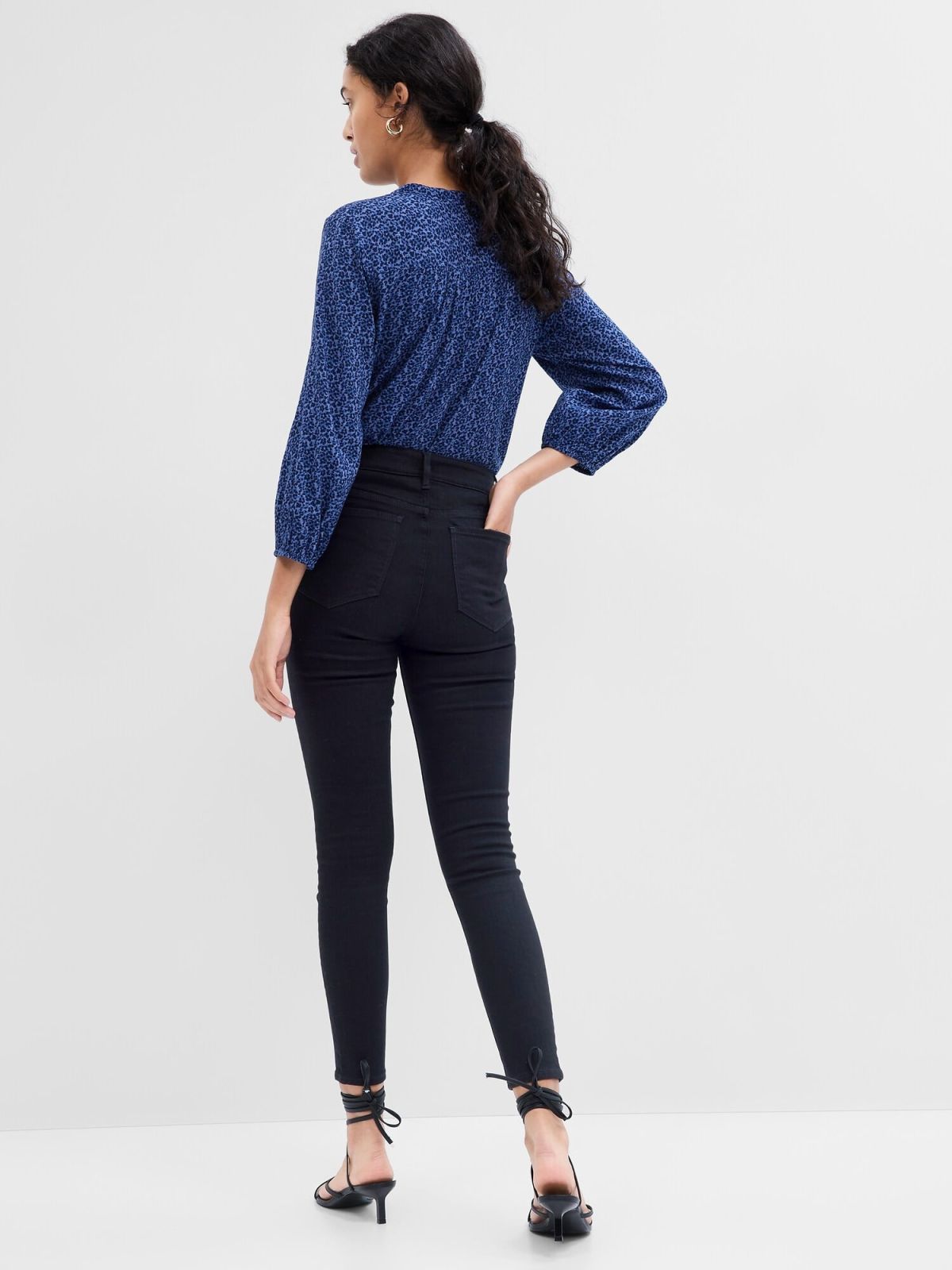 Μαύρο High Rise Universal Jegging Παντελόνι-619230000