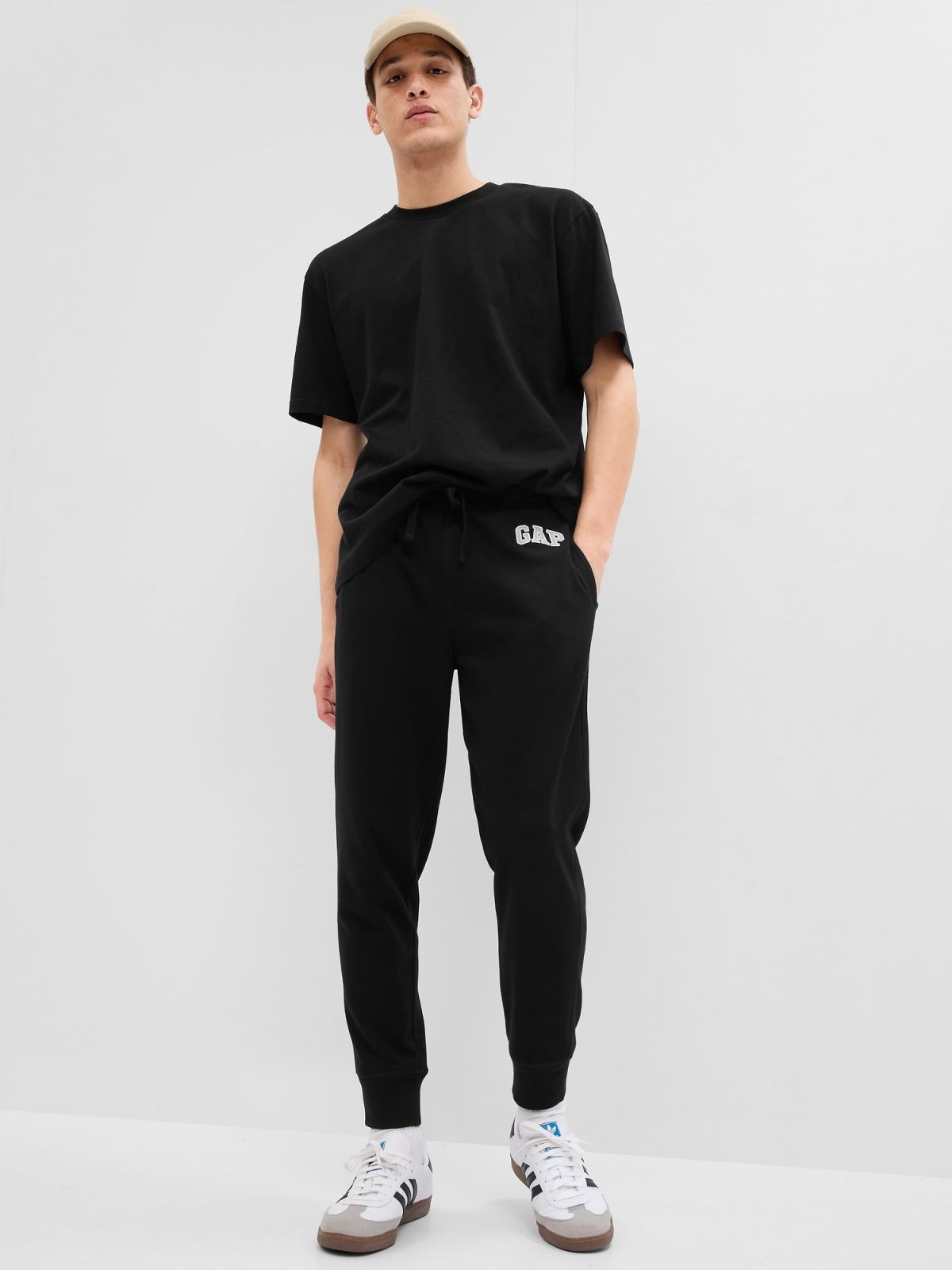 Μαύρο Gap Arch Logo Jogger Παντελόνι-680115005