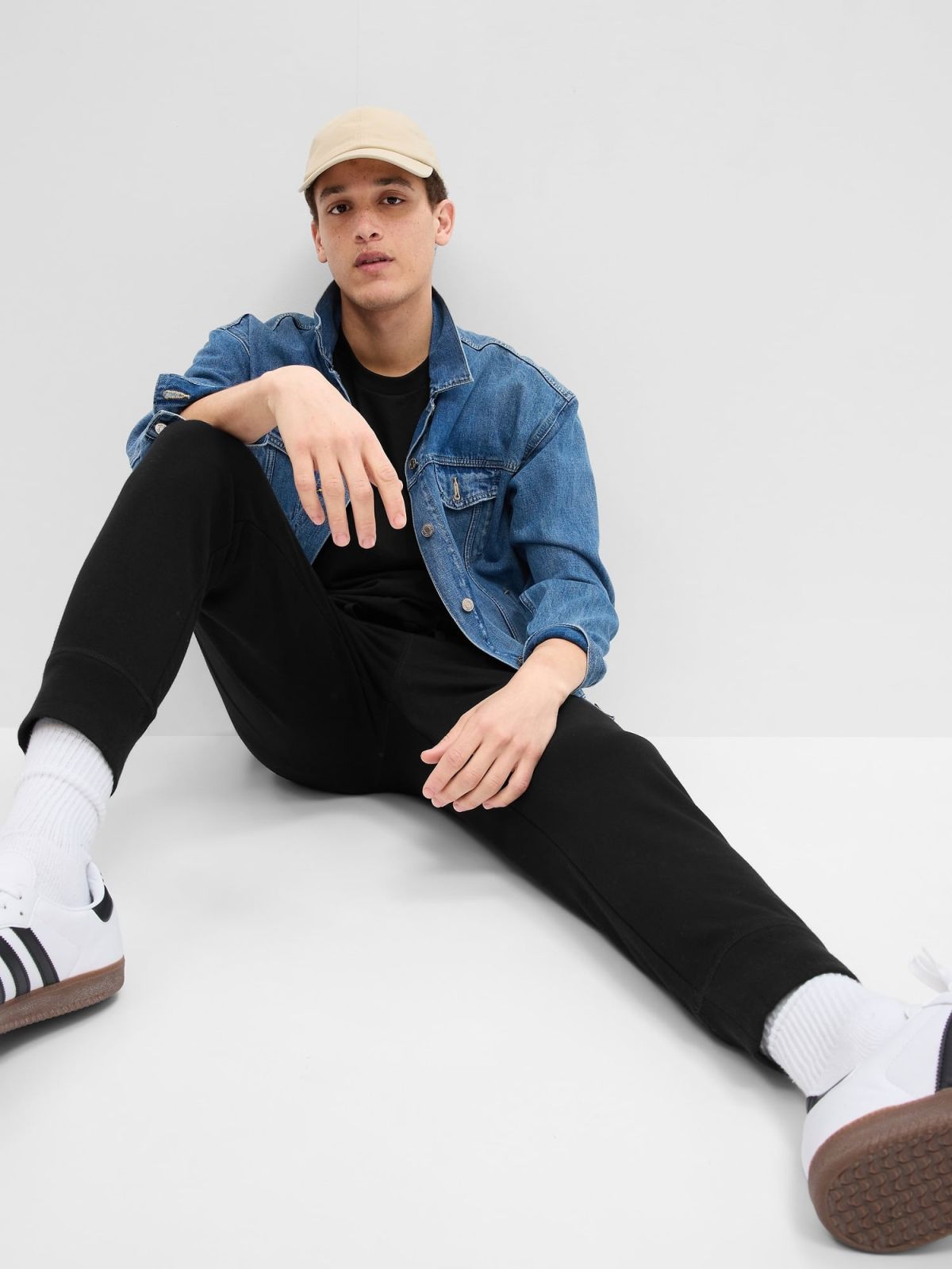 Μαύρο Gap Arch Logo Jogger Παντελόνι-680115005