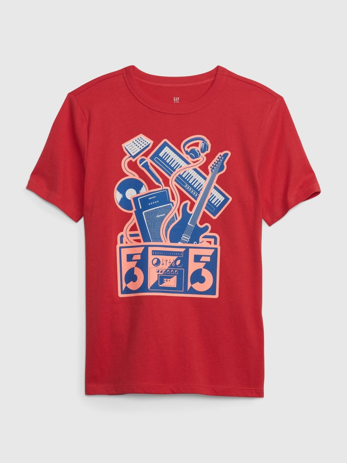 Κόκκινη Παιδικό 100% Οργανικό Βαμβάκι Graphic Μπλούζα-668036000